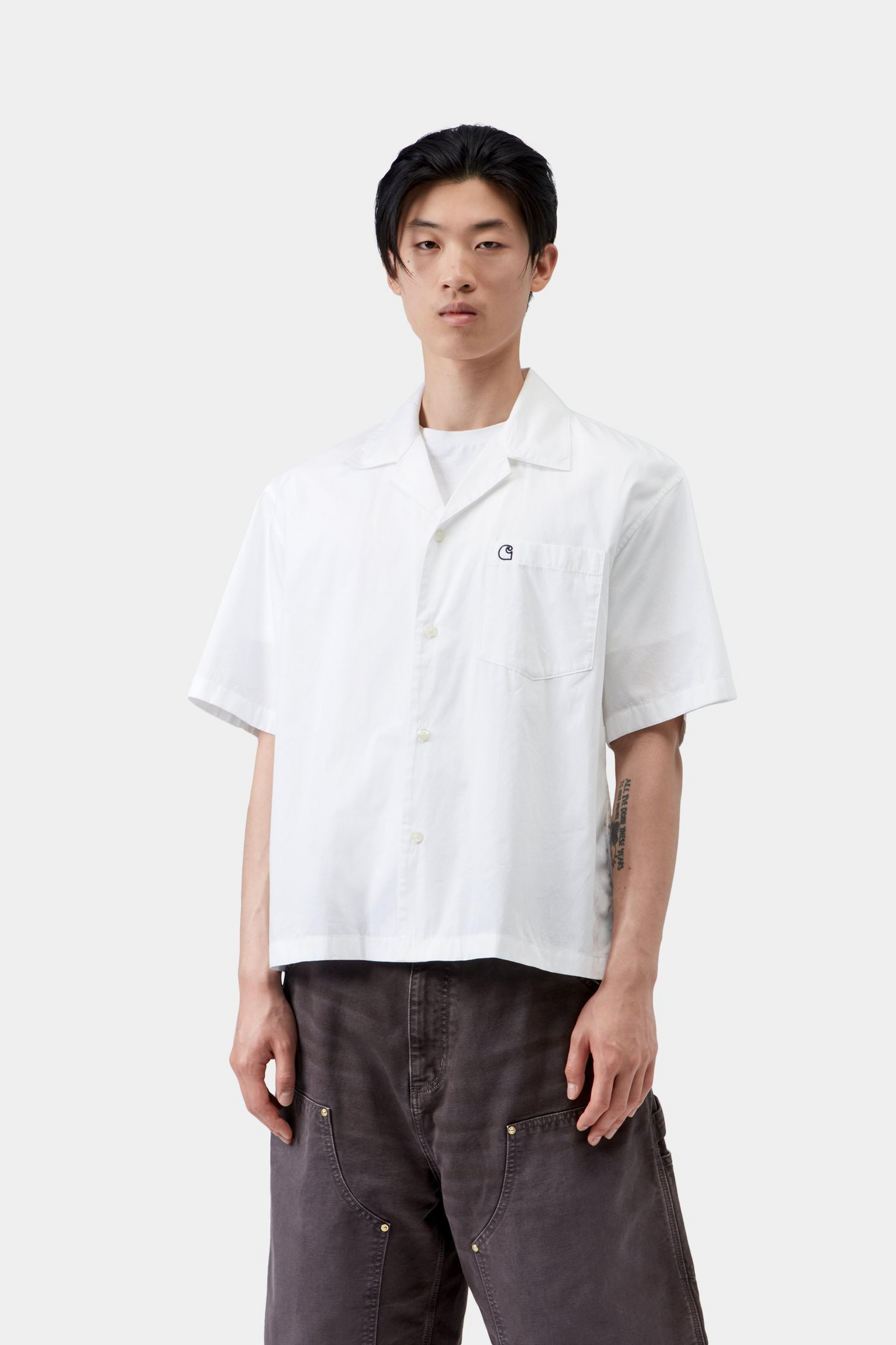 S/S Kendry Shirt - White / Black