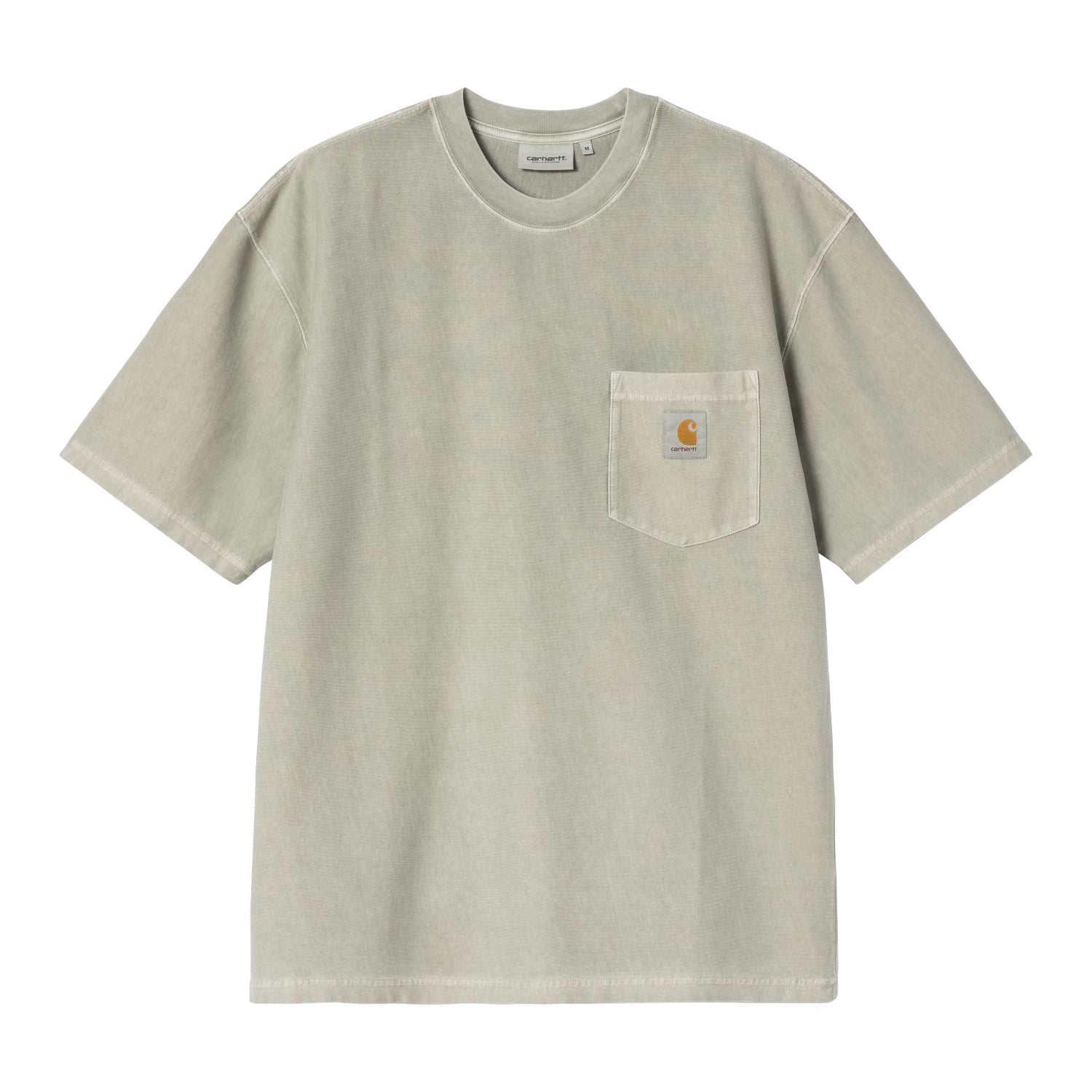 S/S Loose Pocket T-Shirt - Shady Green, Garment dyed