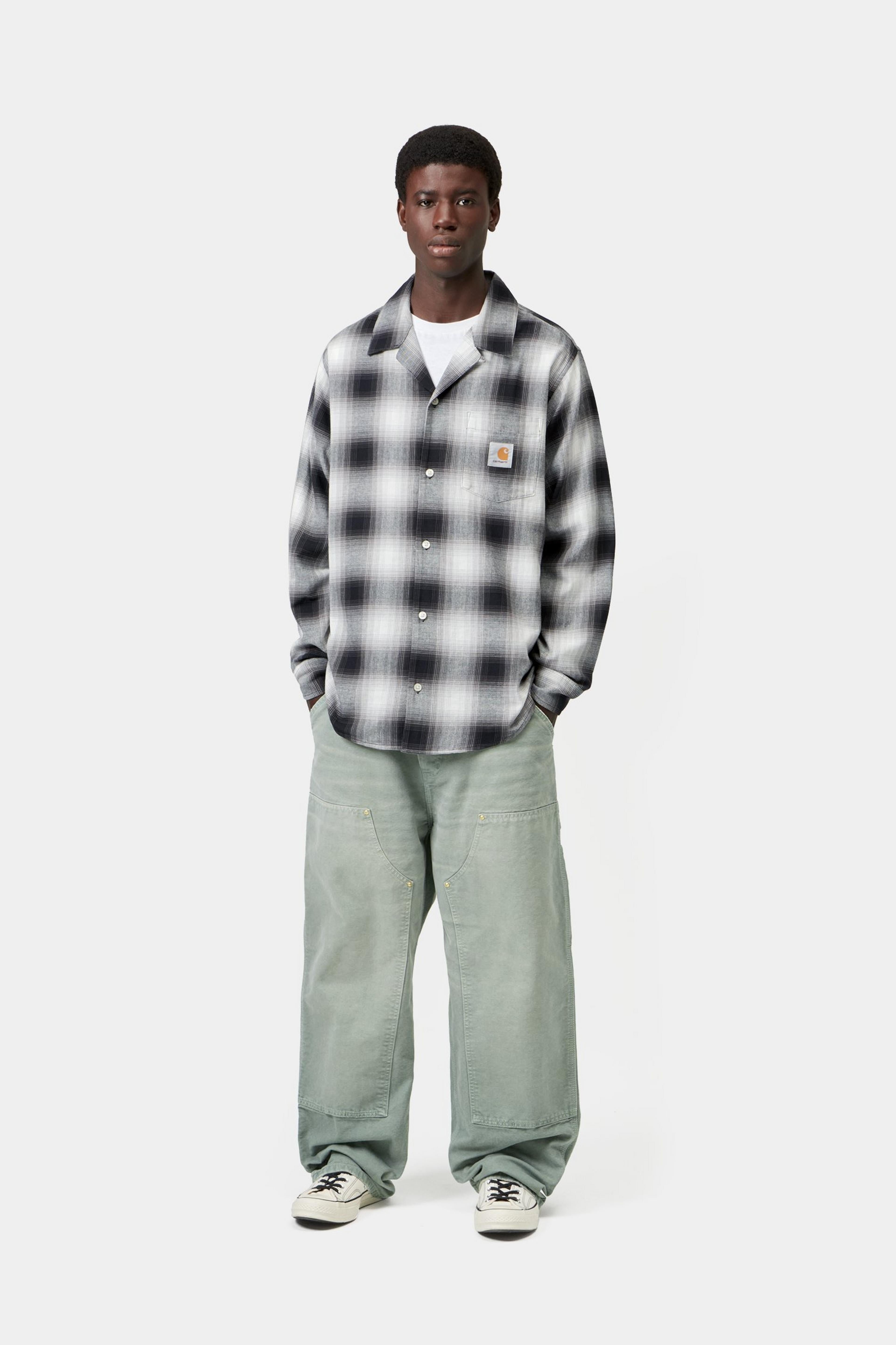 OG Double Knee Pant - Shady Green (destroy wash)