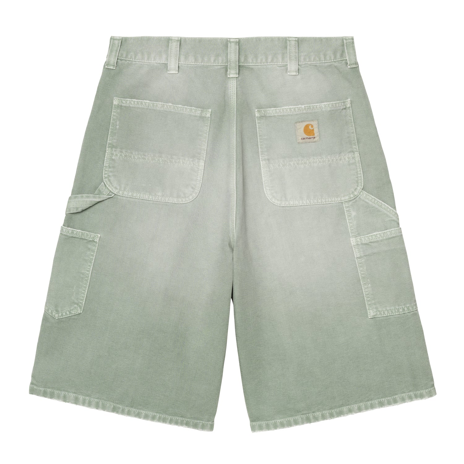 OG Double Knee Short - Shady Green, Destroy wash
