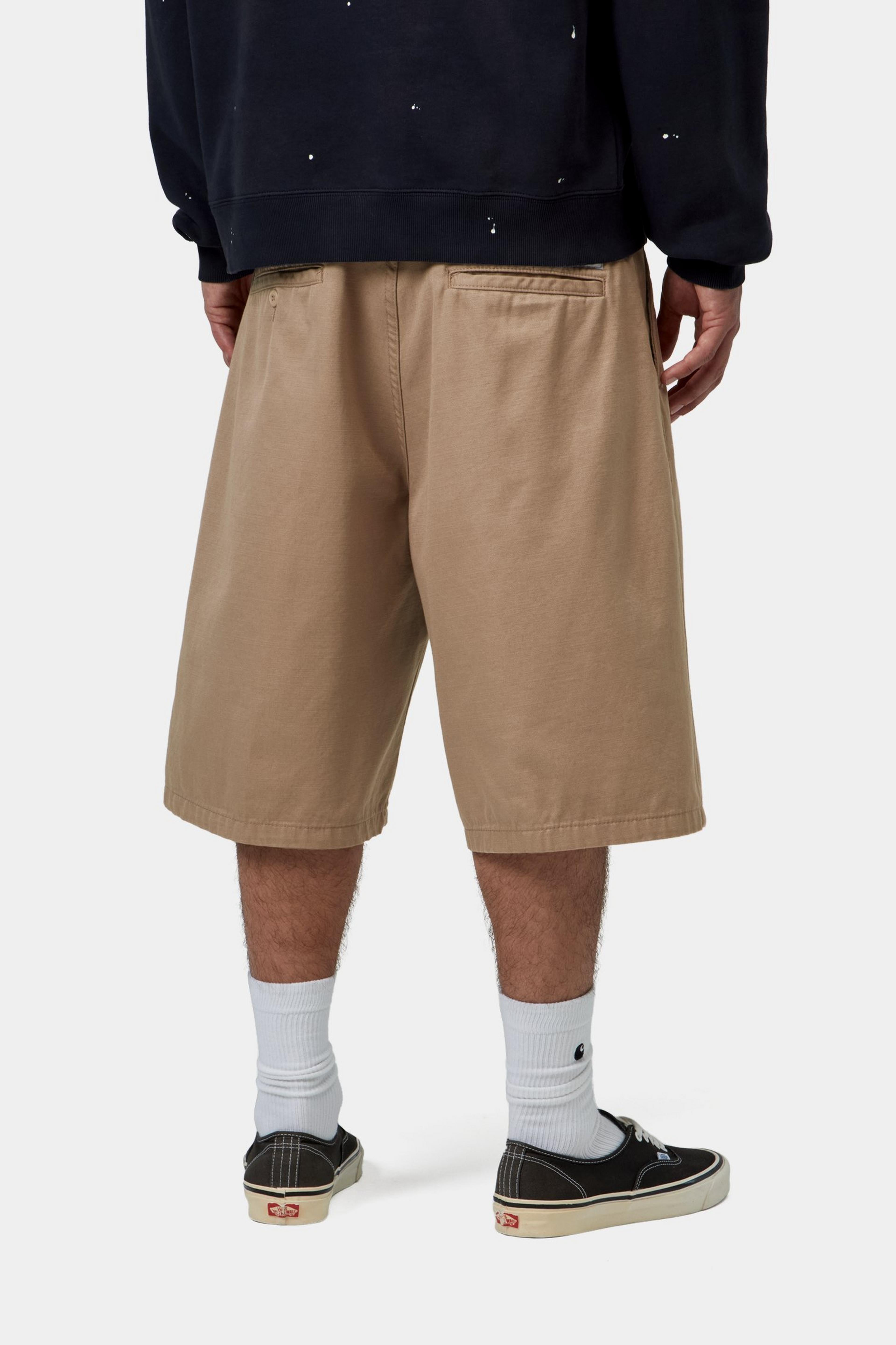 Brader Short - Leather, rinsed
