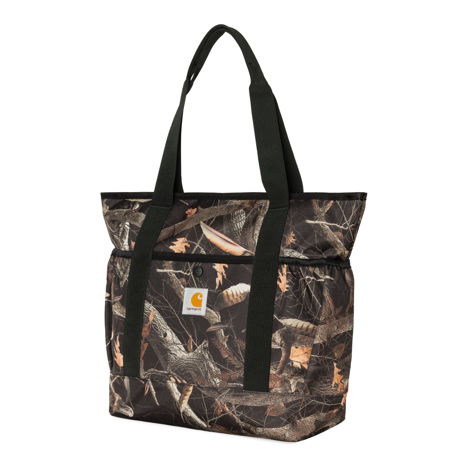 Clapton Tote Bag - Camo Feather Tree, Black