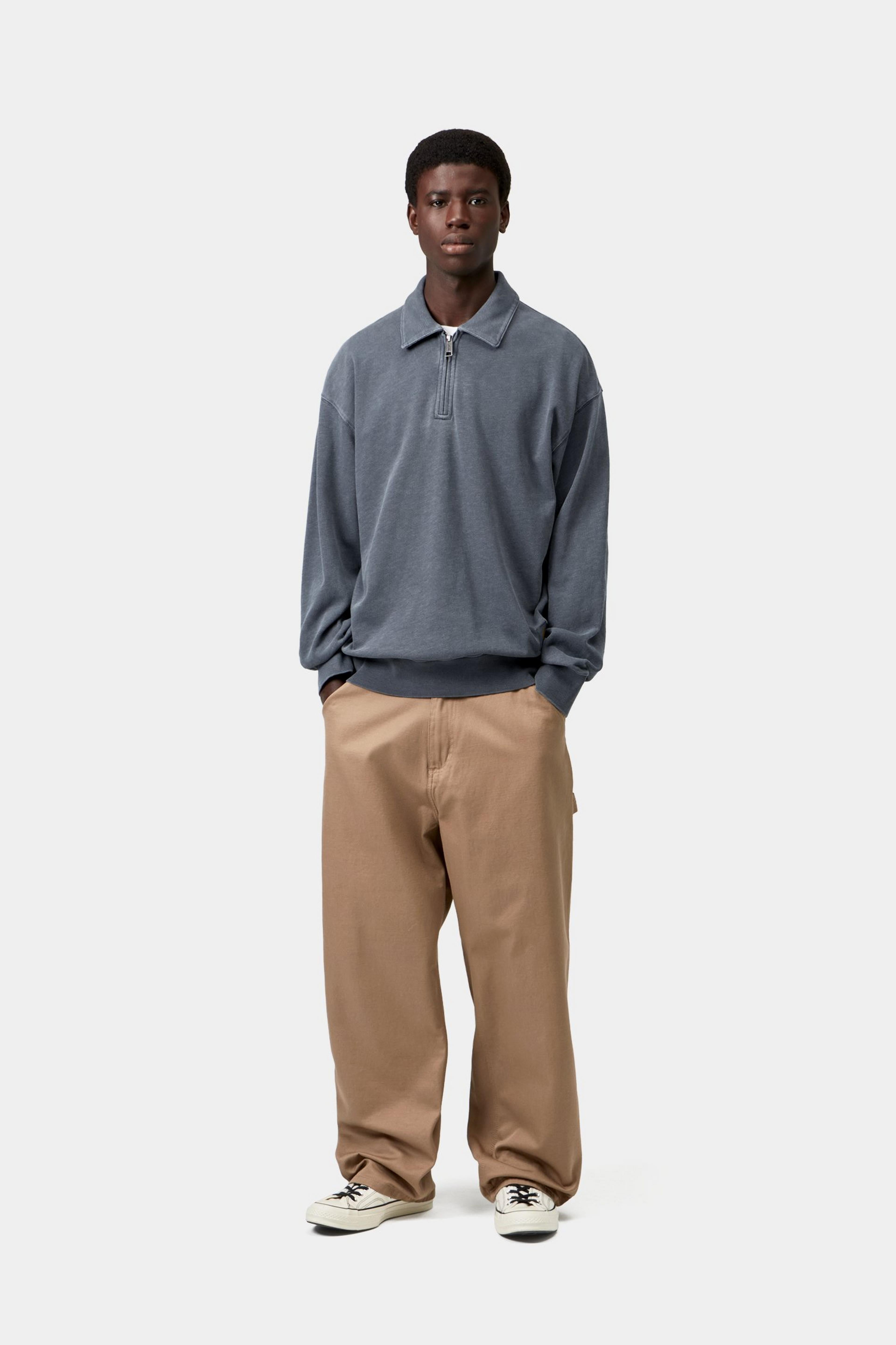 Harper Polo - Carbon, Garment dyed