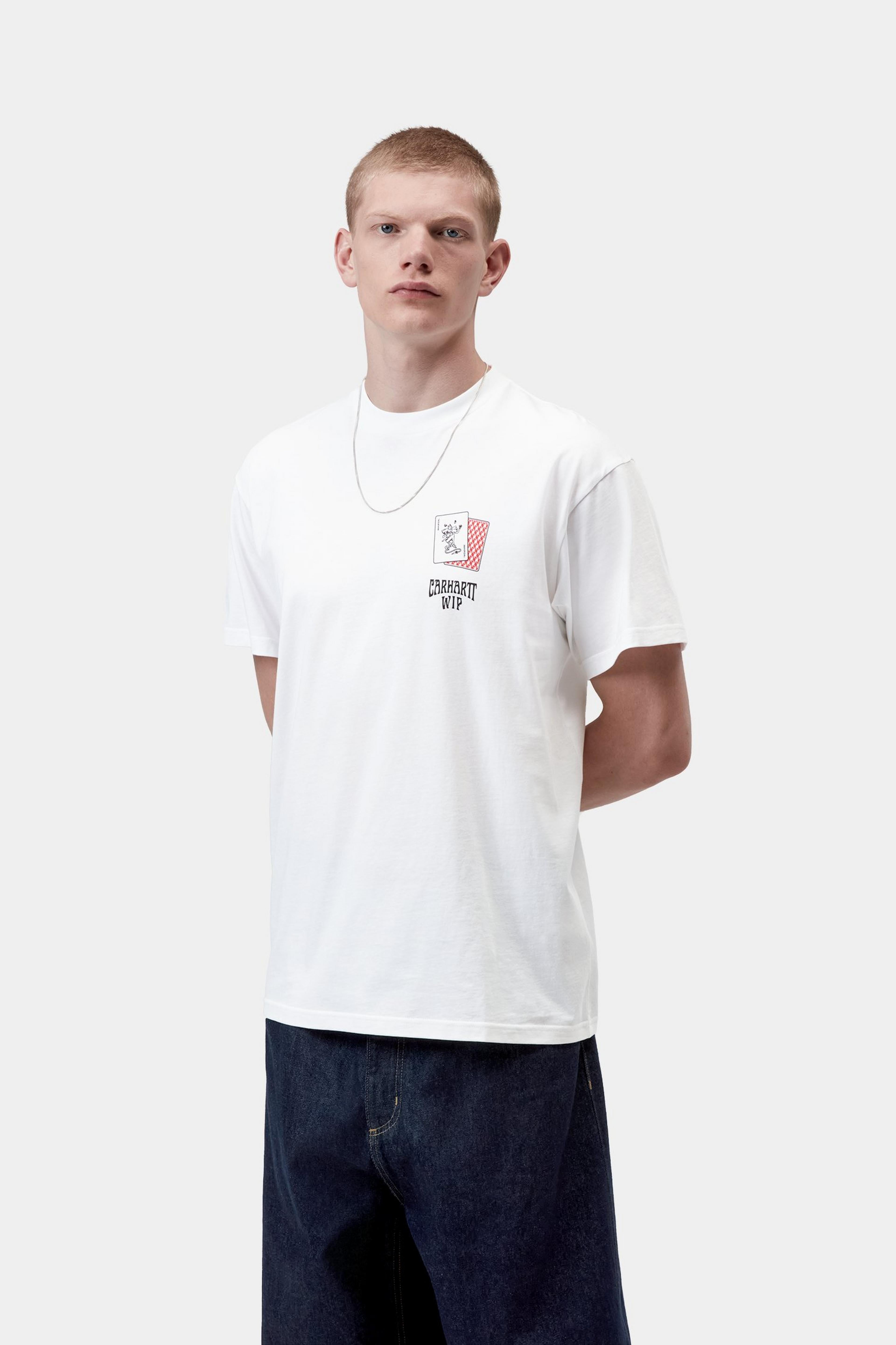 S/S Playing Cards T-Shirt - White