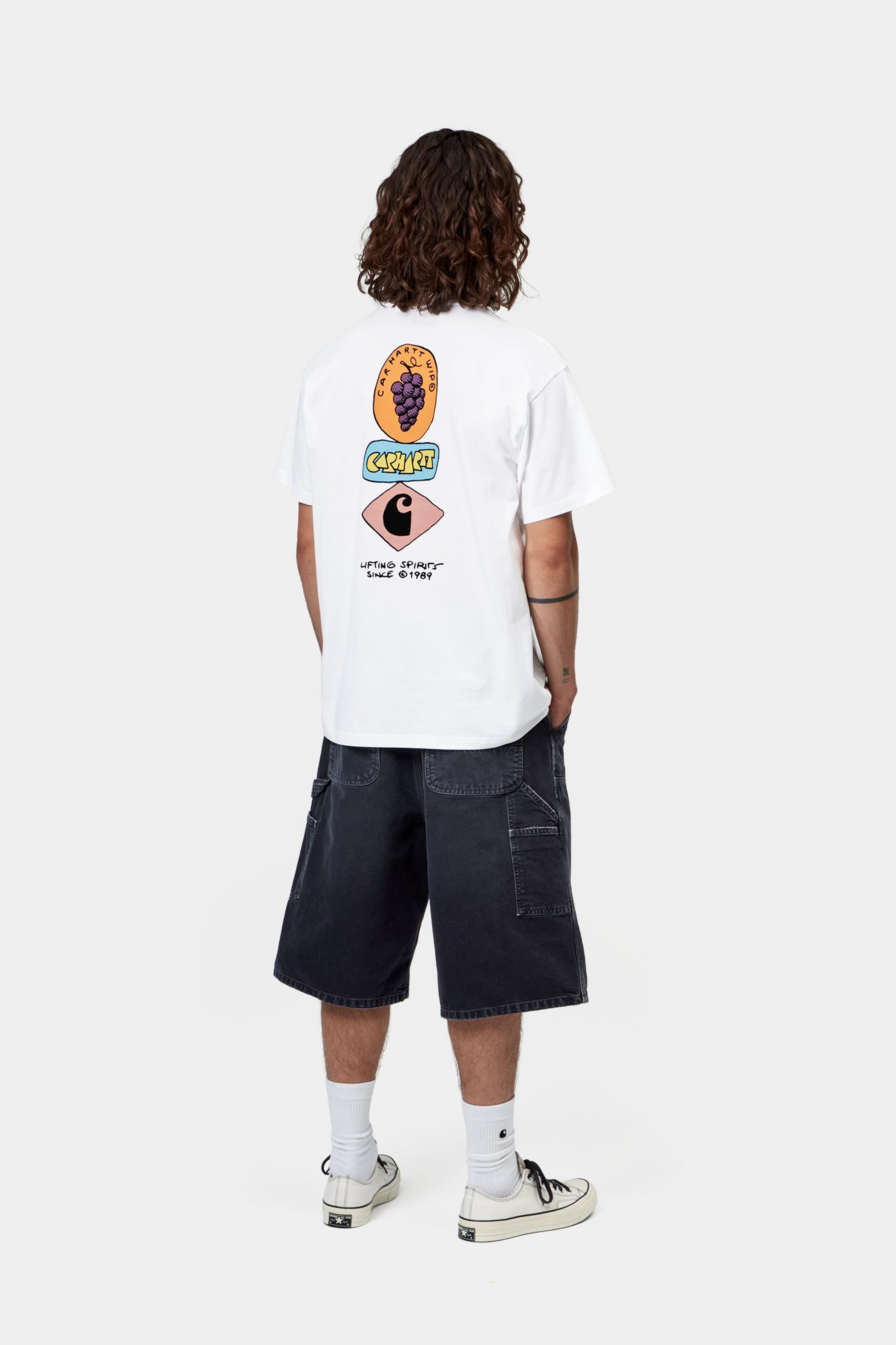 S/S Stacked Grapes T-Shirt - White