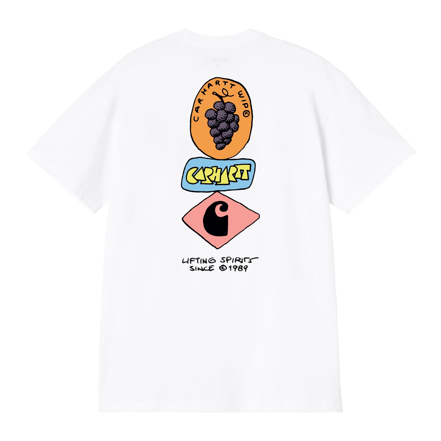 S/S Stacked Grapes T-Shirt - White