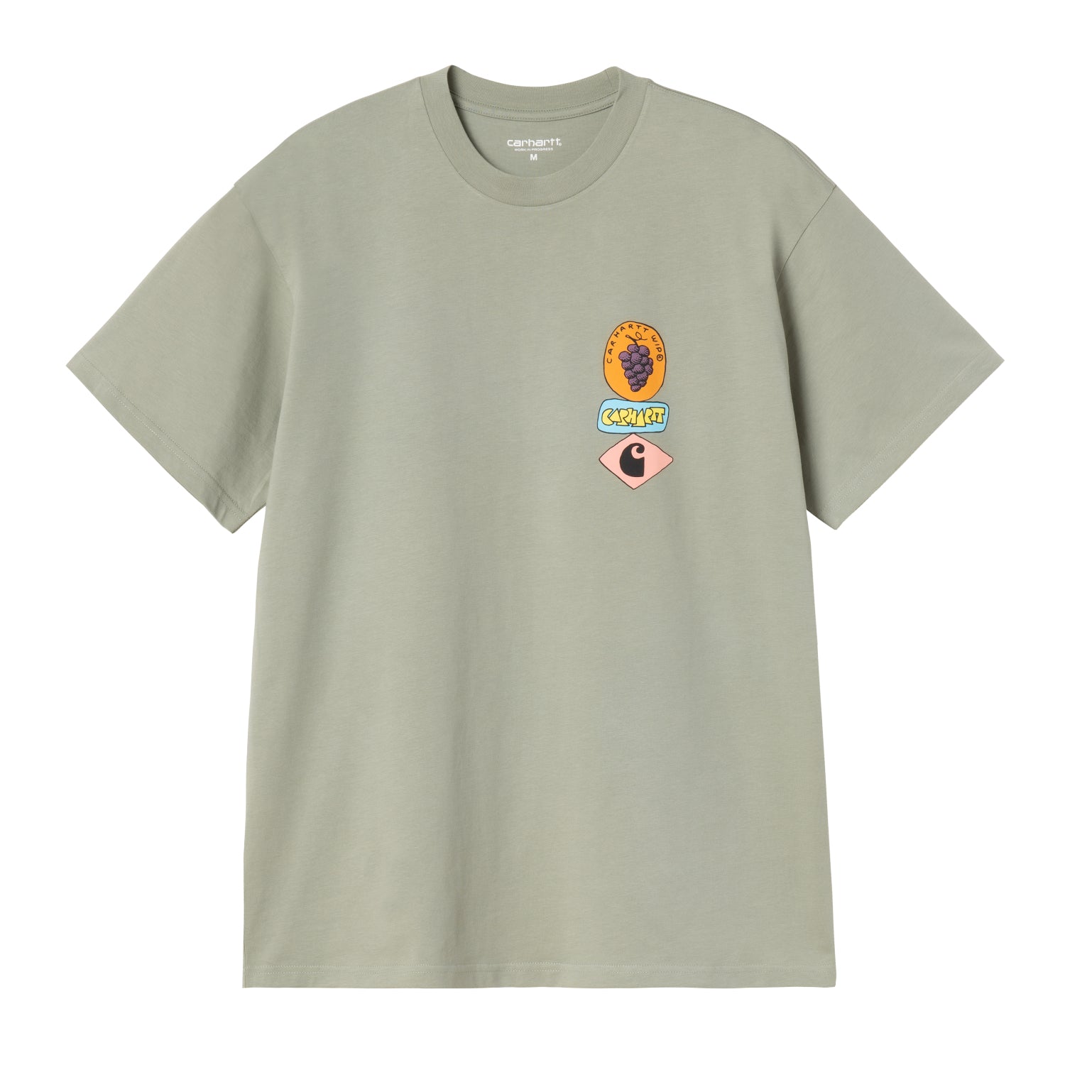 S/S Stacked Grapes T-Shirt - Shady Green
