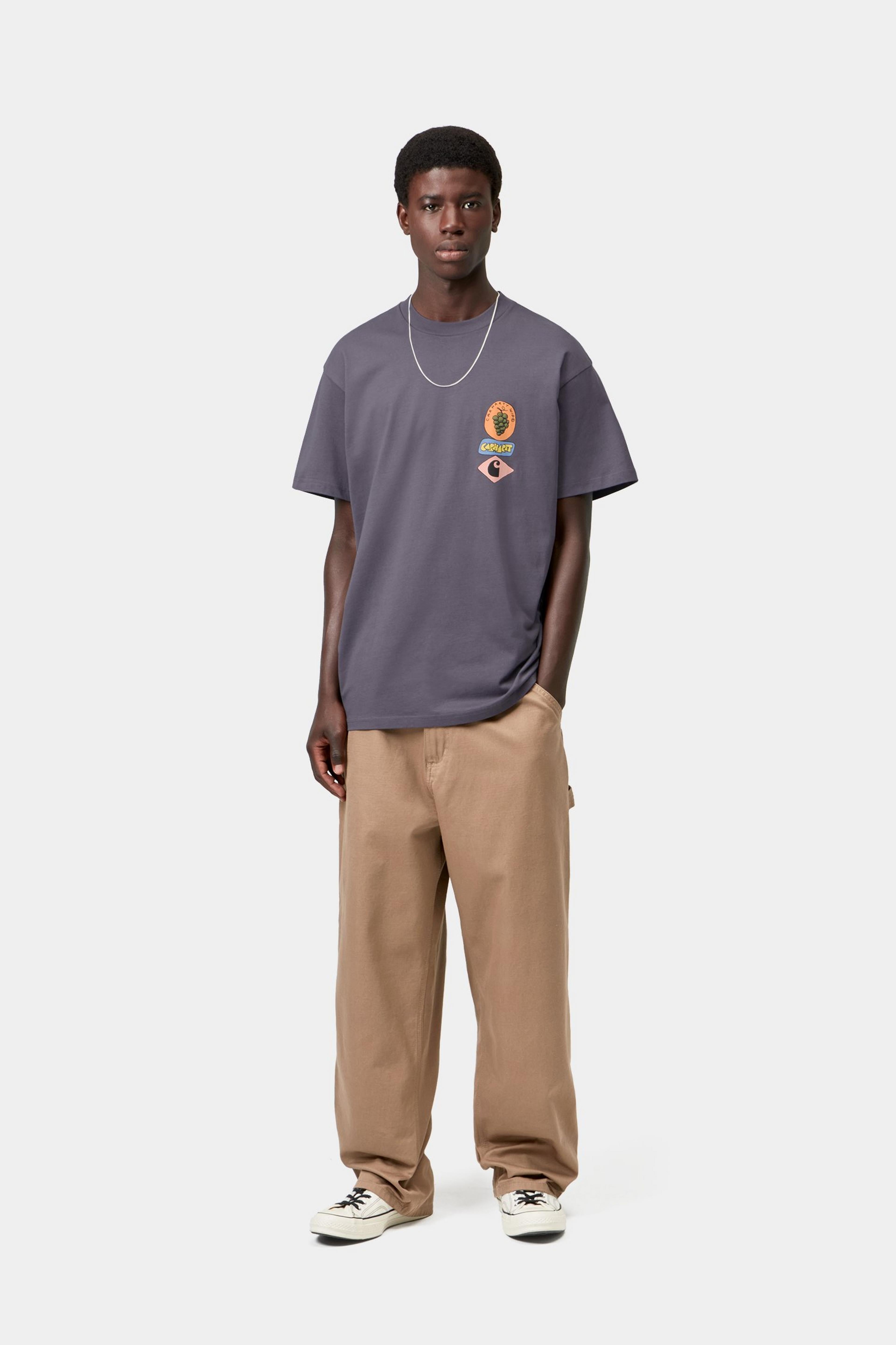 S/S Stacked Grapes T-Shirt - Shady Purple