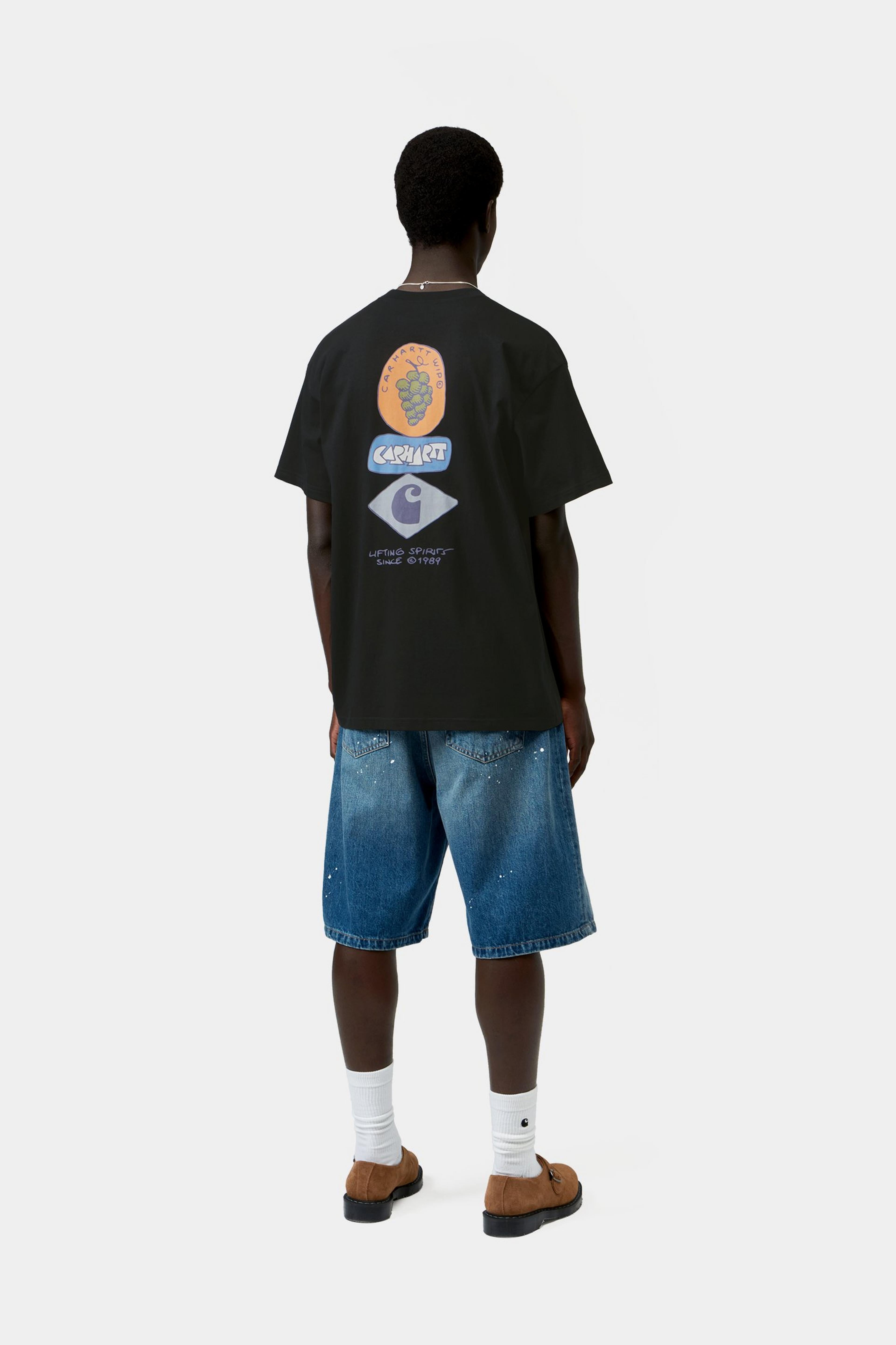 S/S Stacked Grapes T-Shirt - Black