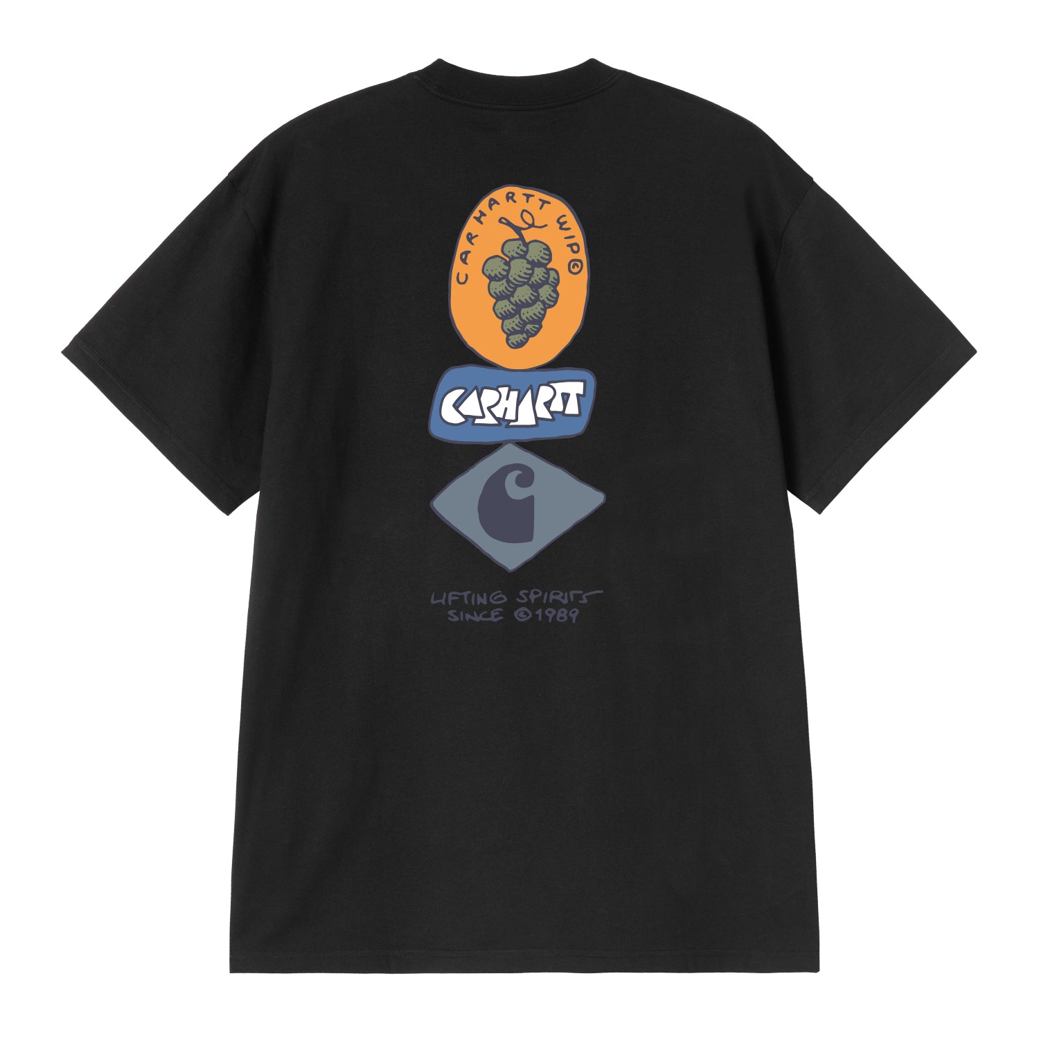S/S Stacked Grapes T-Shirt - Black