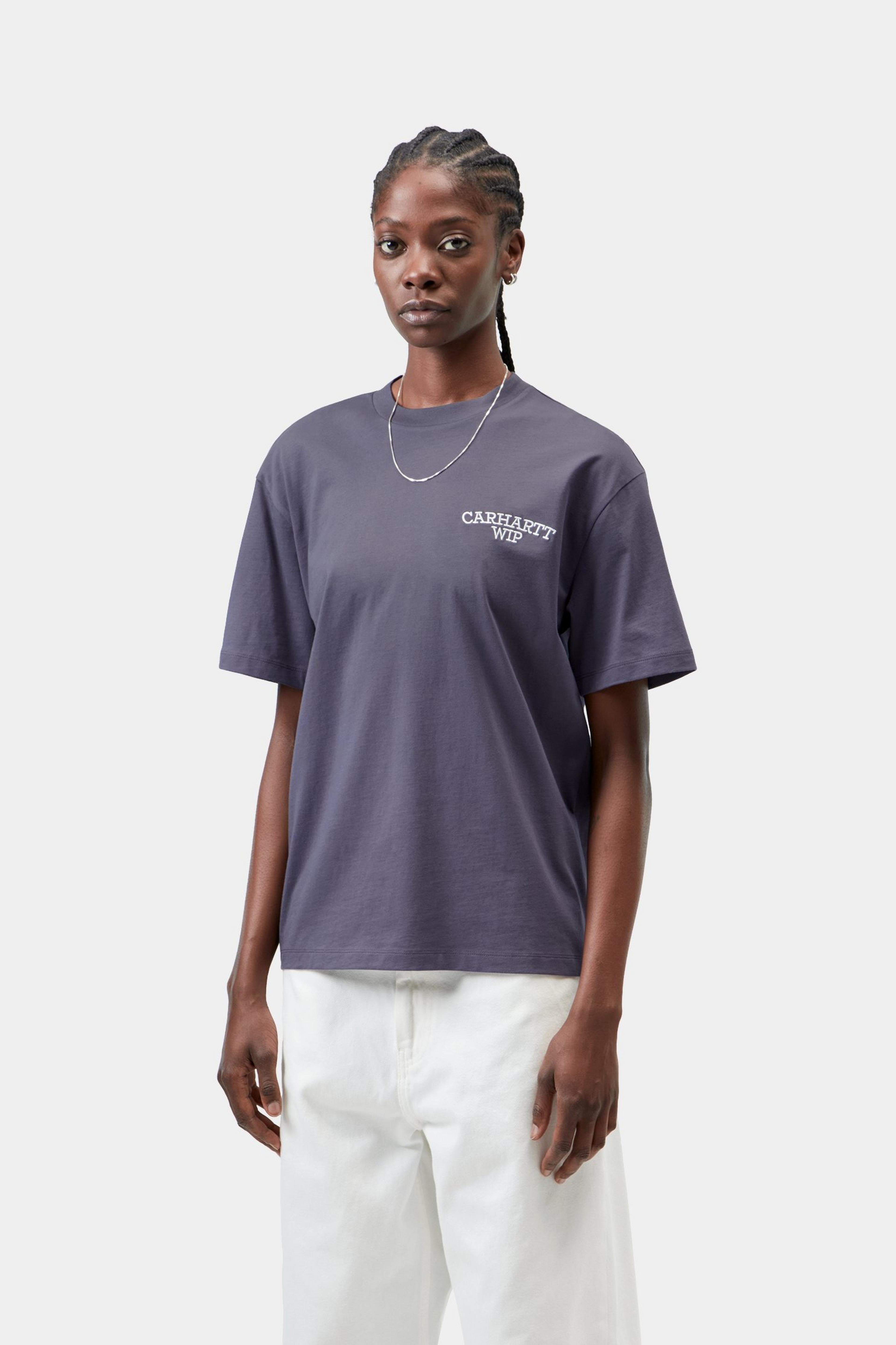 W' S/S Hugging Cats T-Shirt - Shady Purple