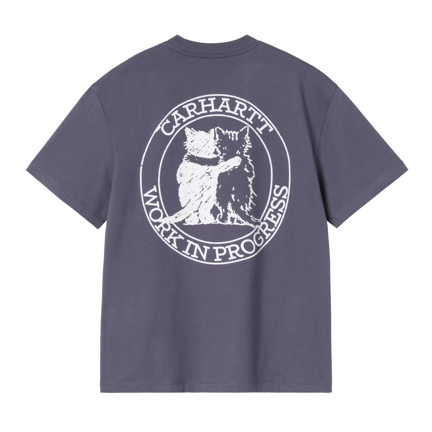 W' S/S Hugging Cats T-Shirt - Shady Purple