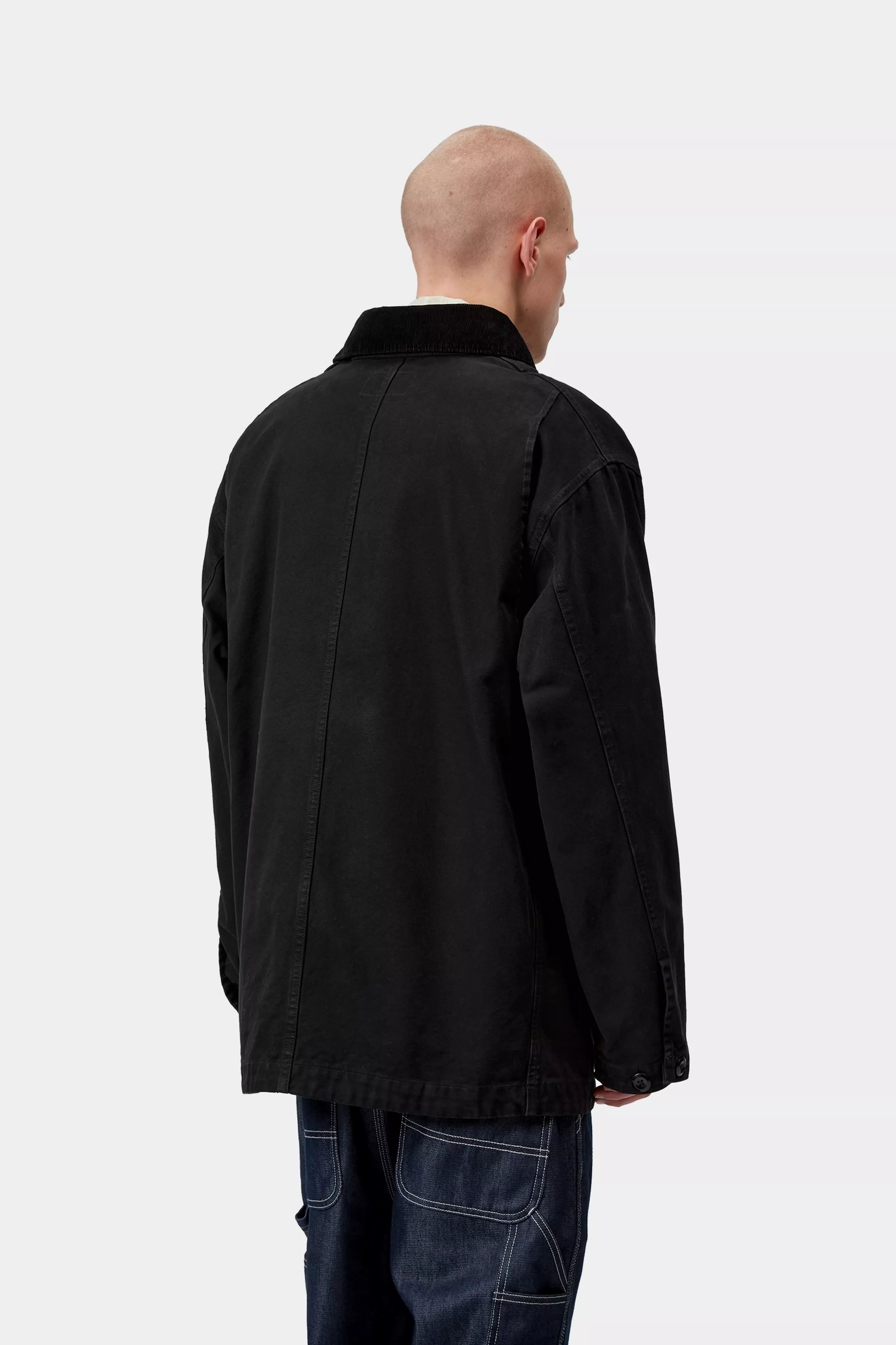 Prescott Coat - Black / Black (garment dyed)