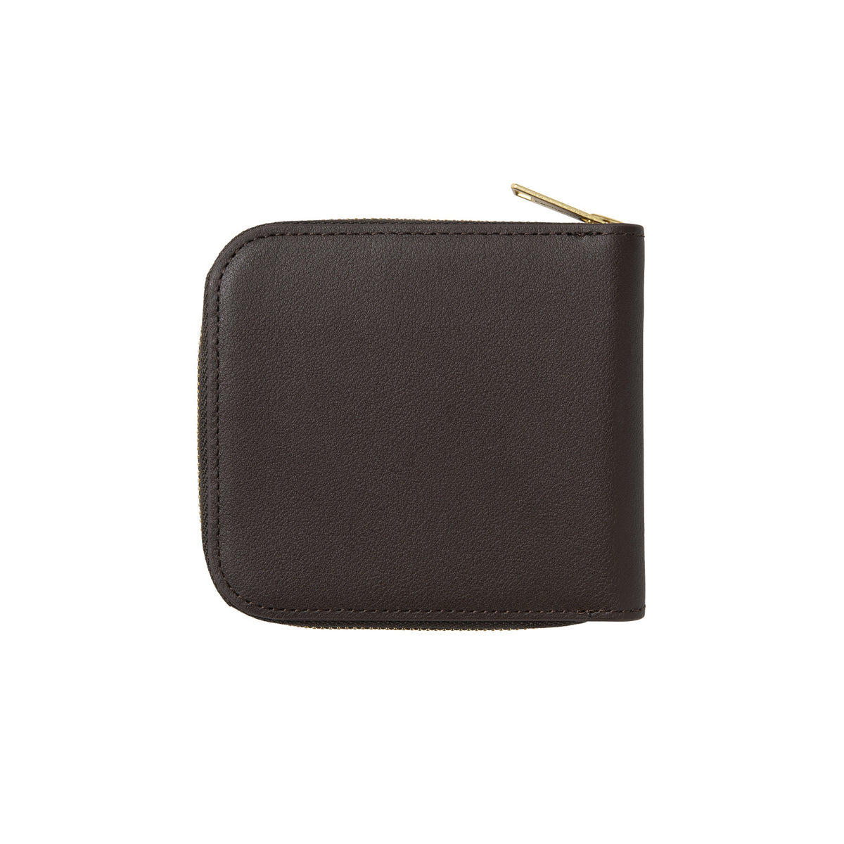 Leather Wallet - Tobacco / Gold