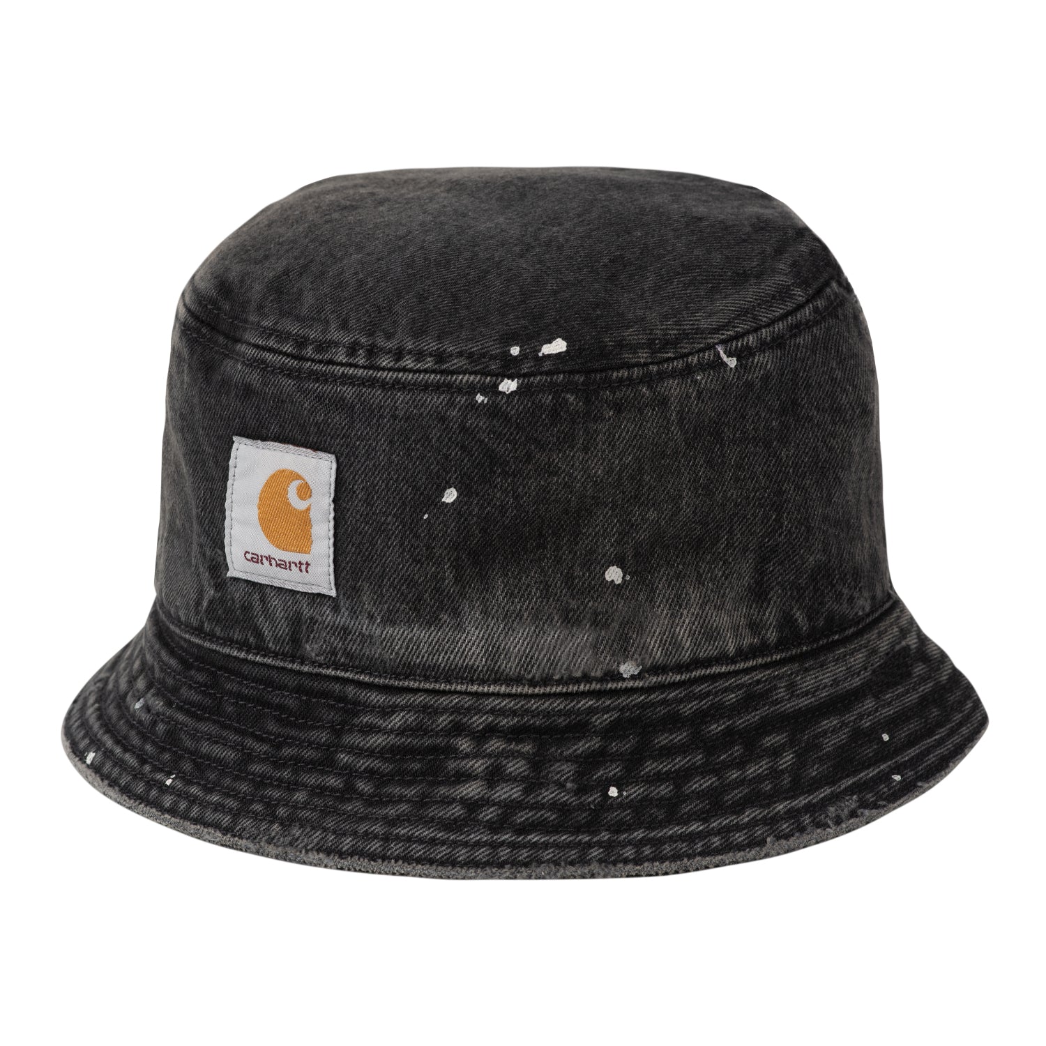 Belmar Bucket Hat - Black, Destroy wash, splatter