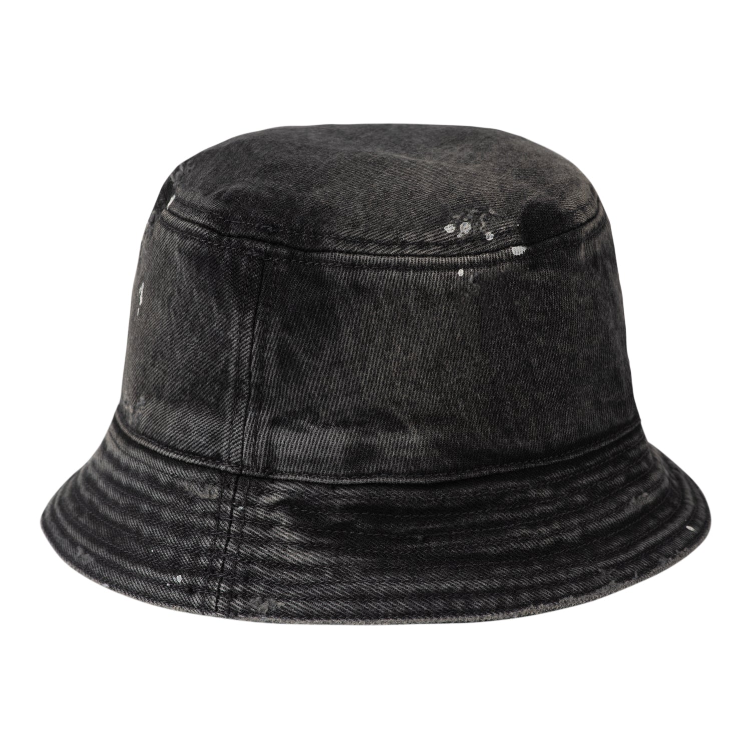 Belmar Bucket Hat - Black, Destroy wash, splatter