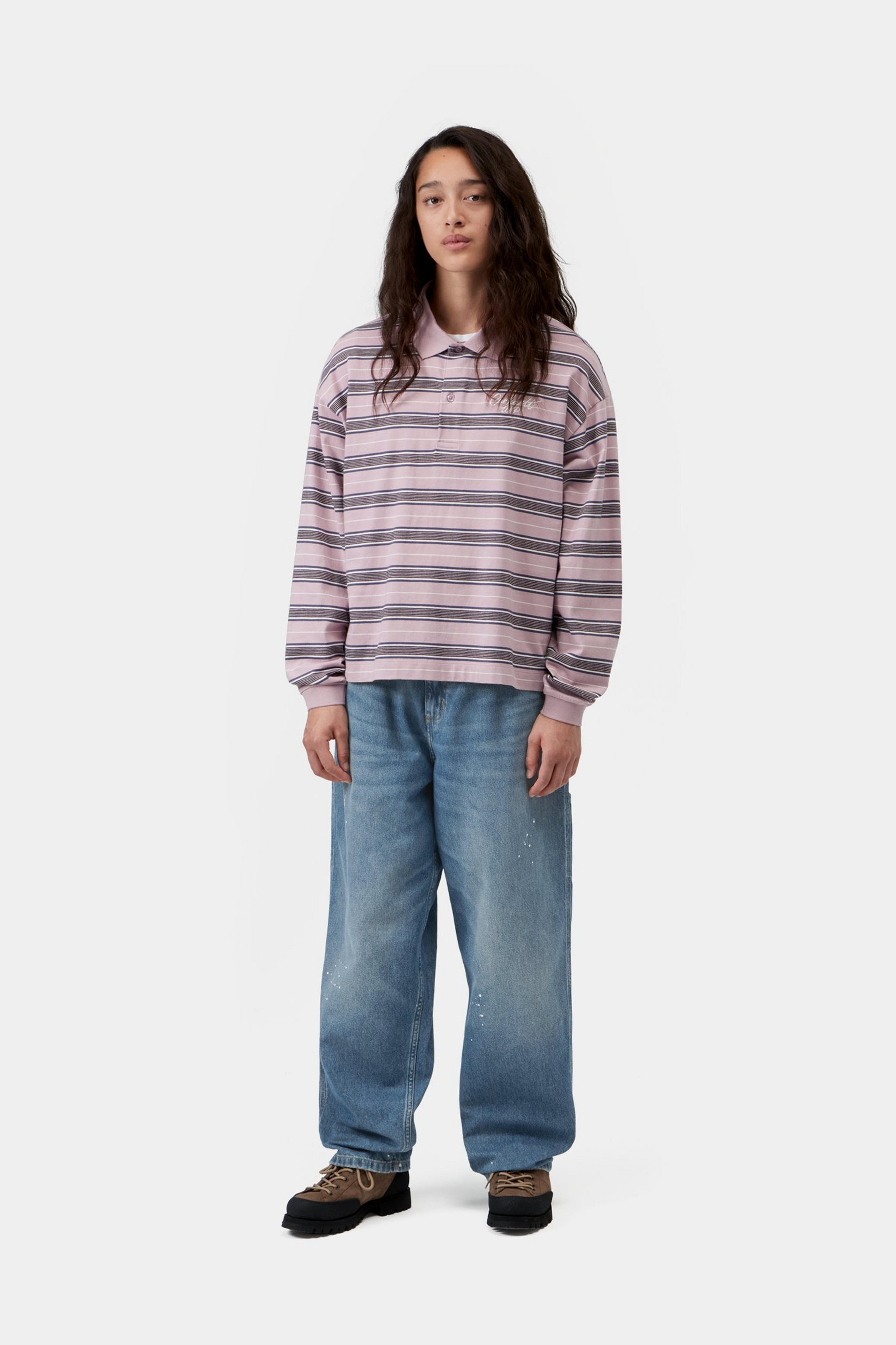W' OG Single Knee Pant - Blue Destroy wash, splatter