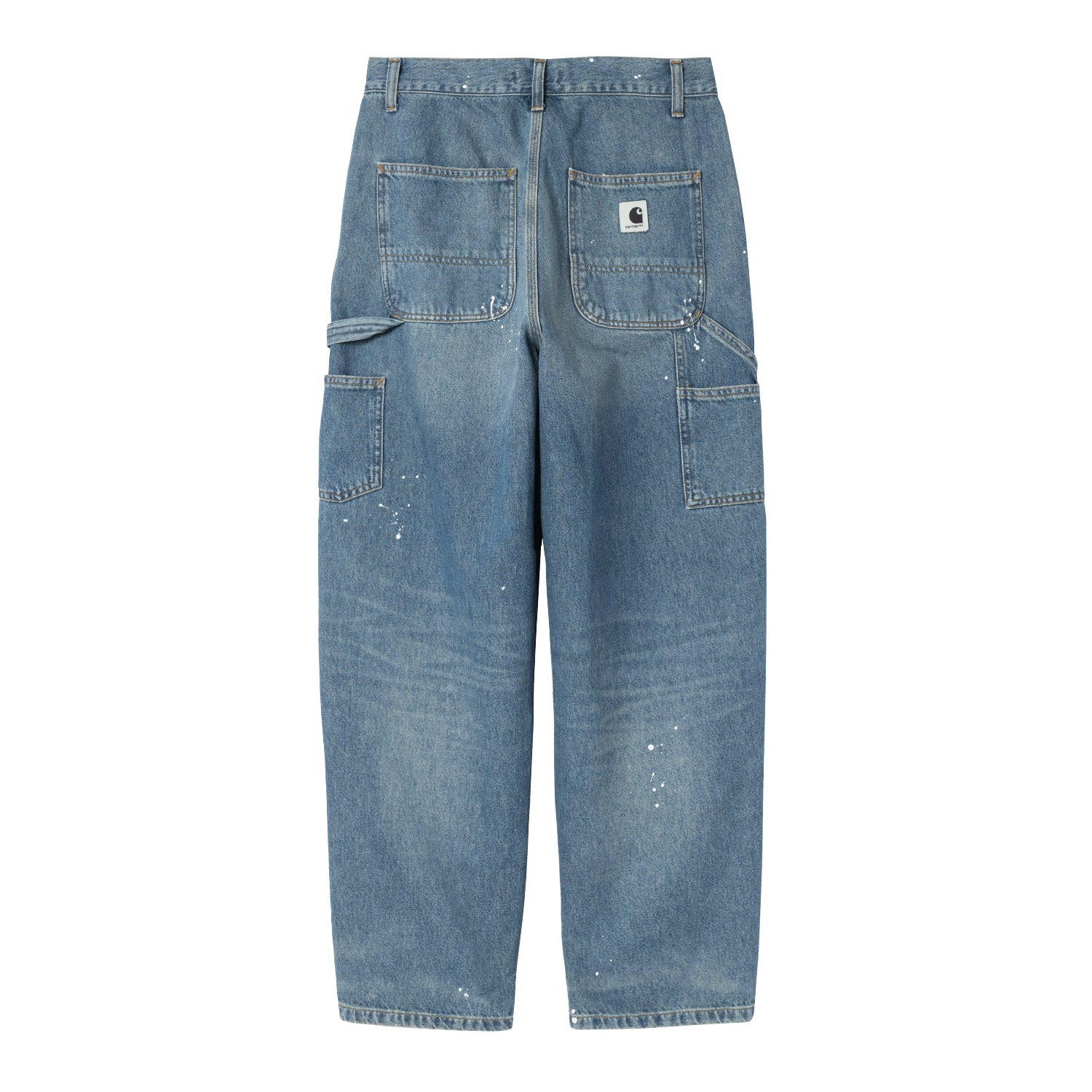 W' OG Single Knee Pant - Blue Destroy wash, splatter