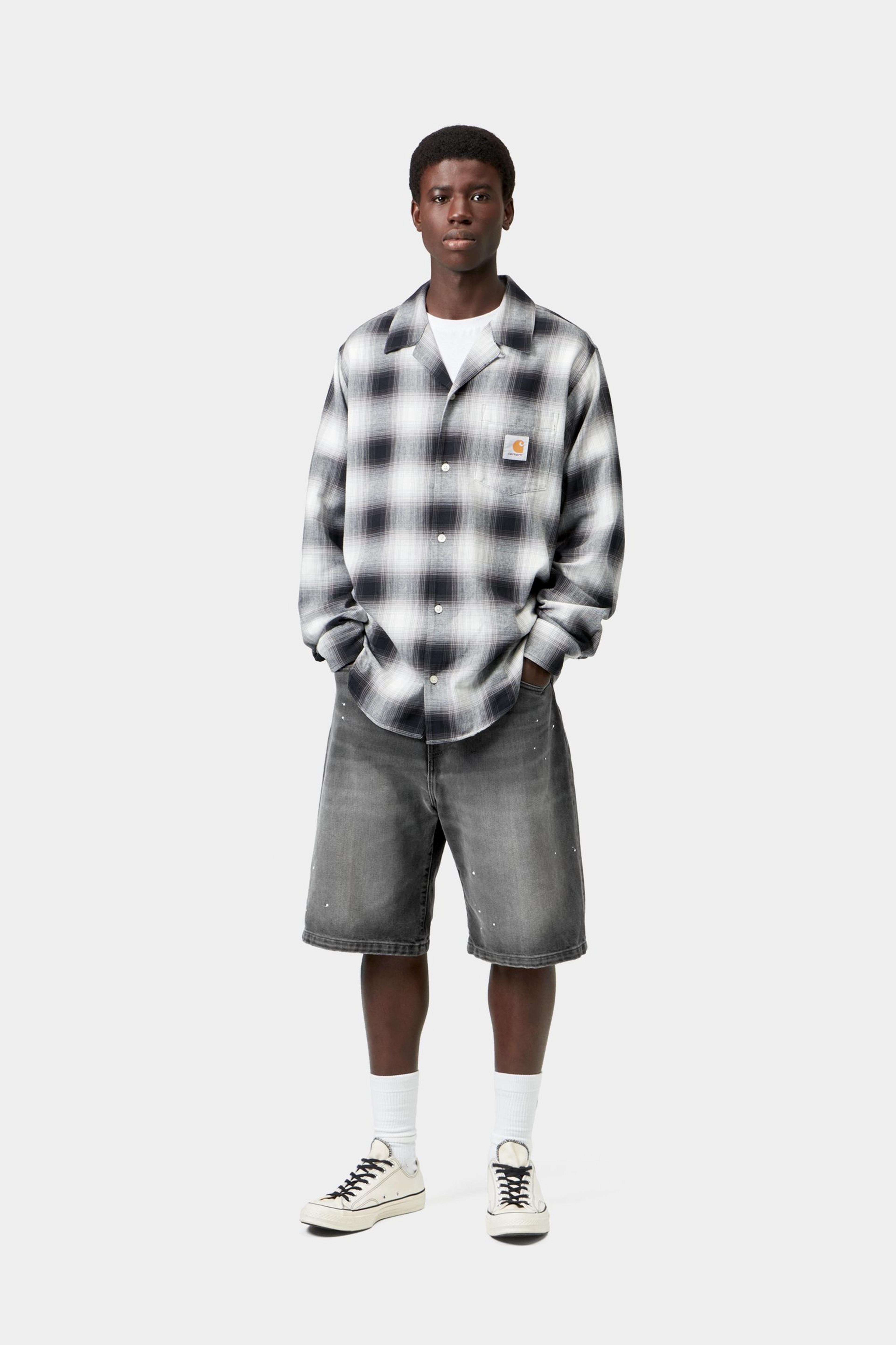 Landon Short - Black, Destroy wash, splatter