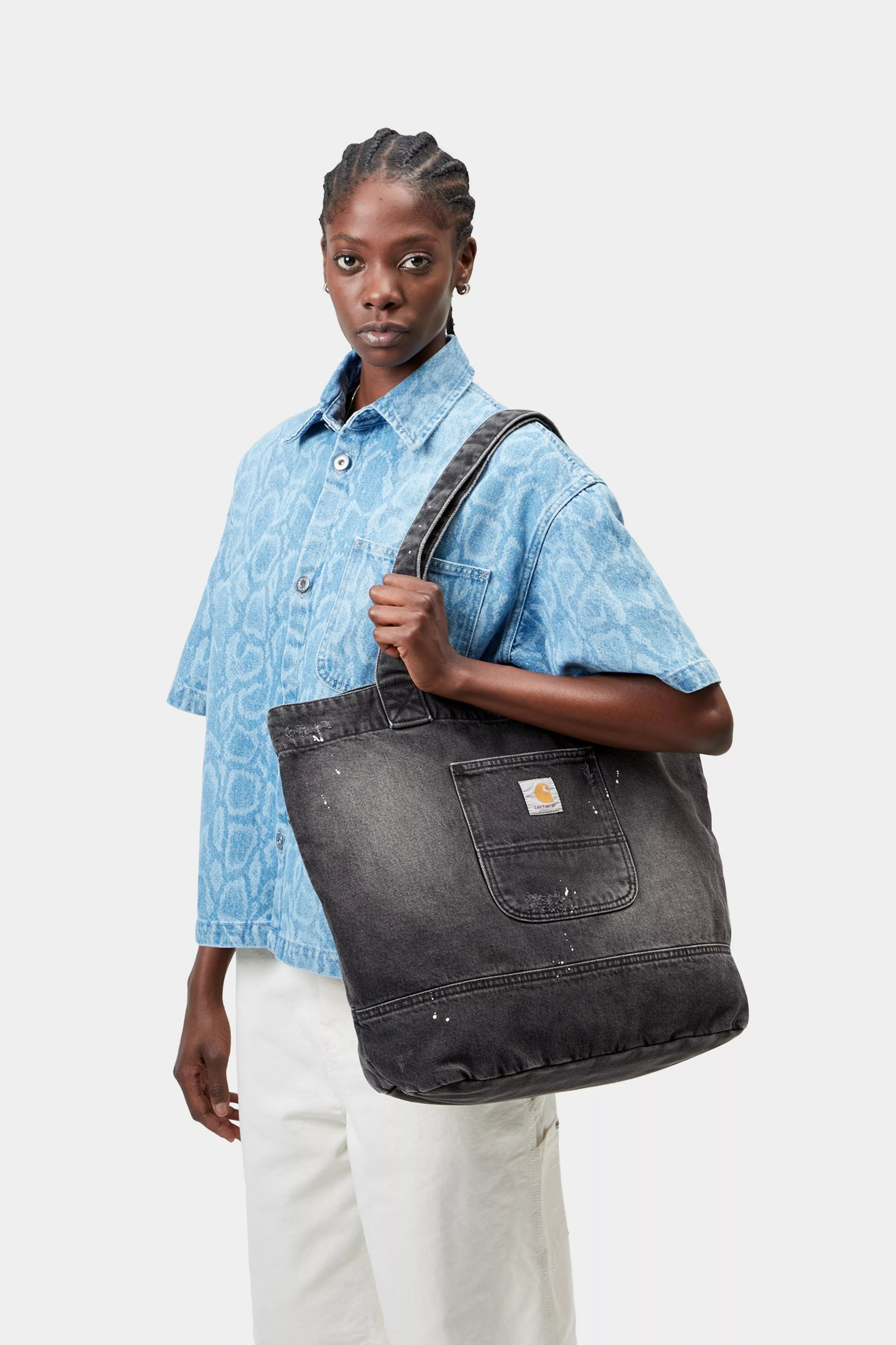 Denim Tote - Black