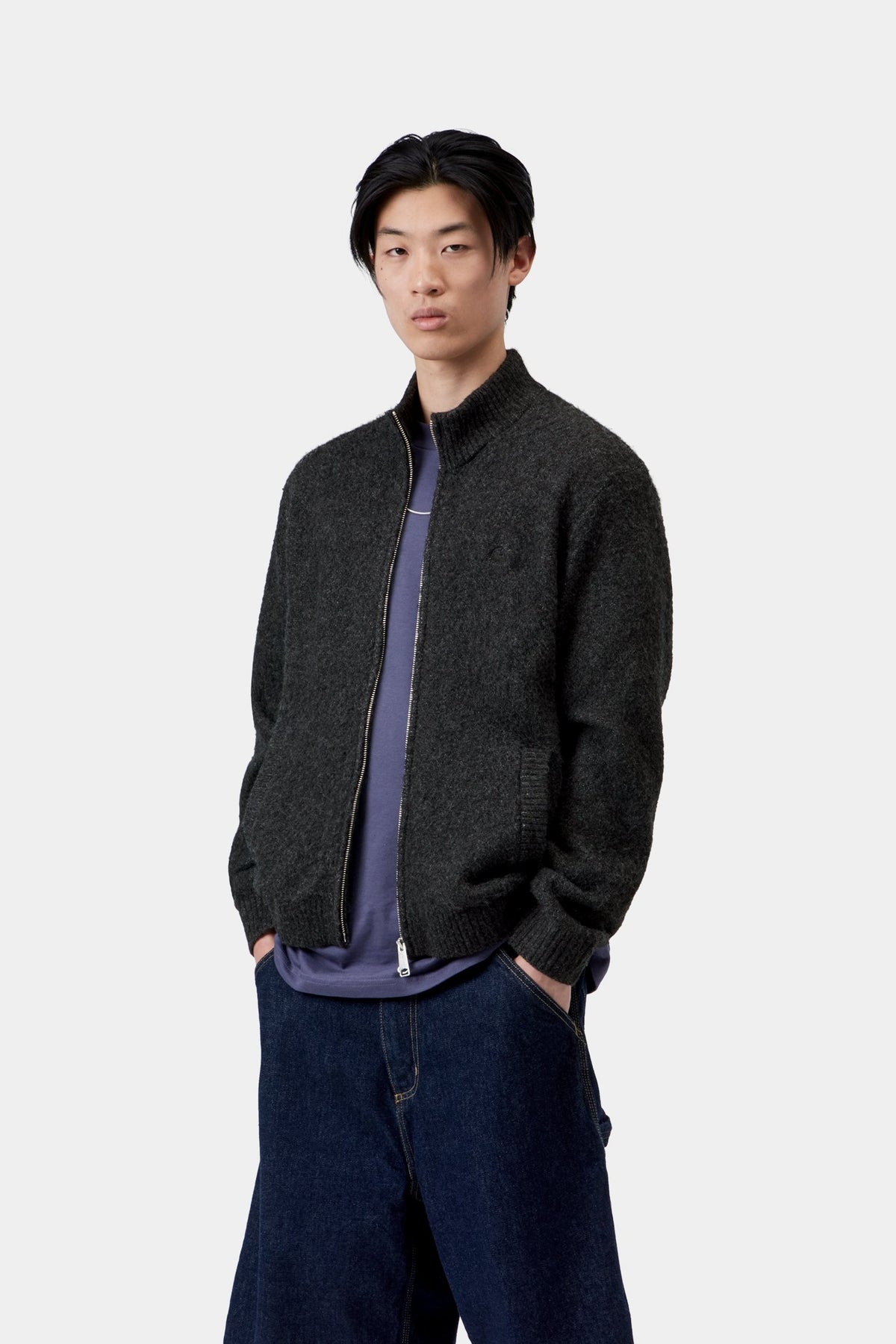 Curtis Sweater Jacket - Tangled Black