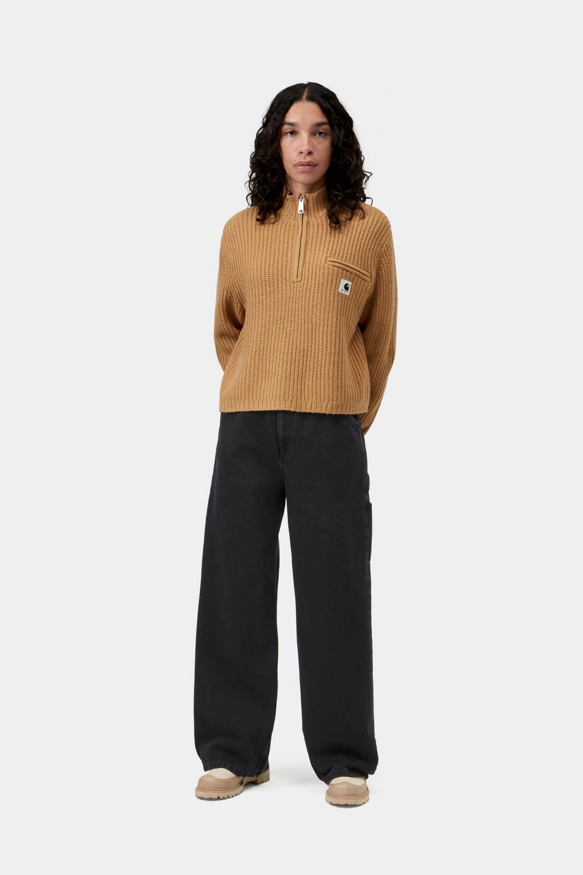 W' Detroit Half Zip Sweater - WIP Dusty H