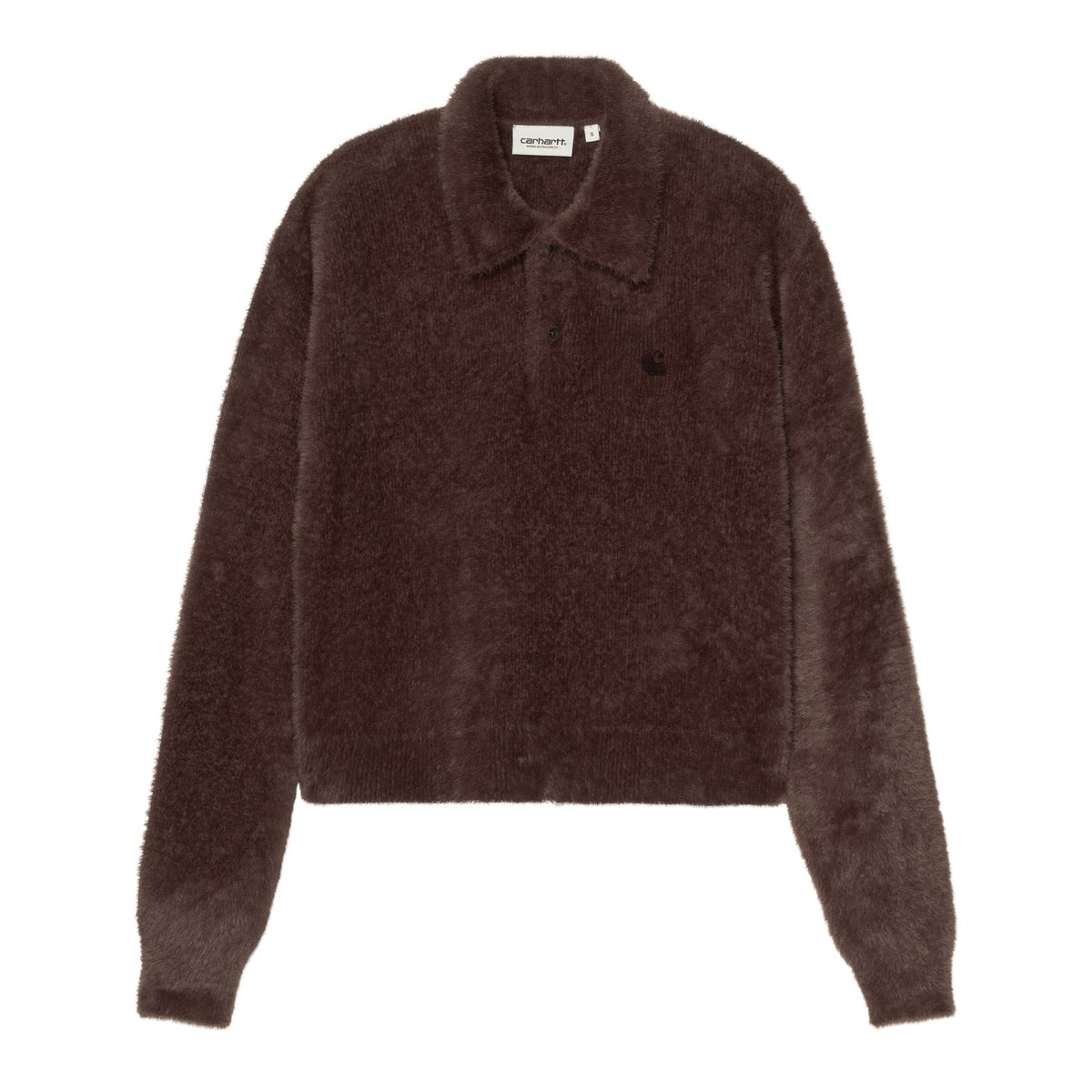 W' L/S Maine Polo Sweater - Palisander / Palisander