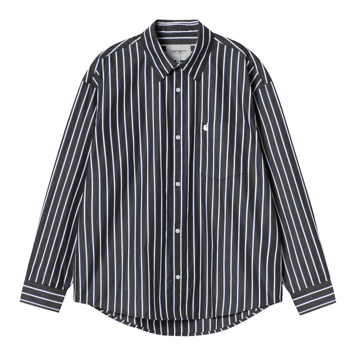 L/S Gowan Shirt - Gowan Stripe, Black