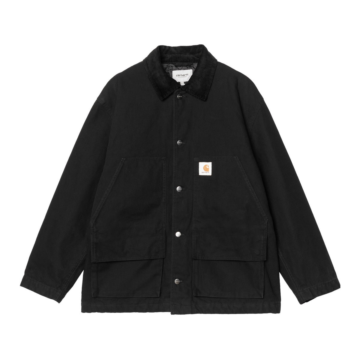 Lander Coat - Black / Black stone washed