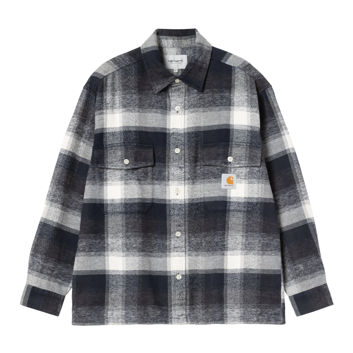 L/S Esterson Shirt - Esterson Check, Dark Navy