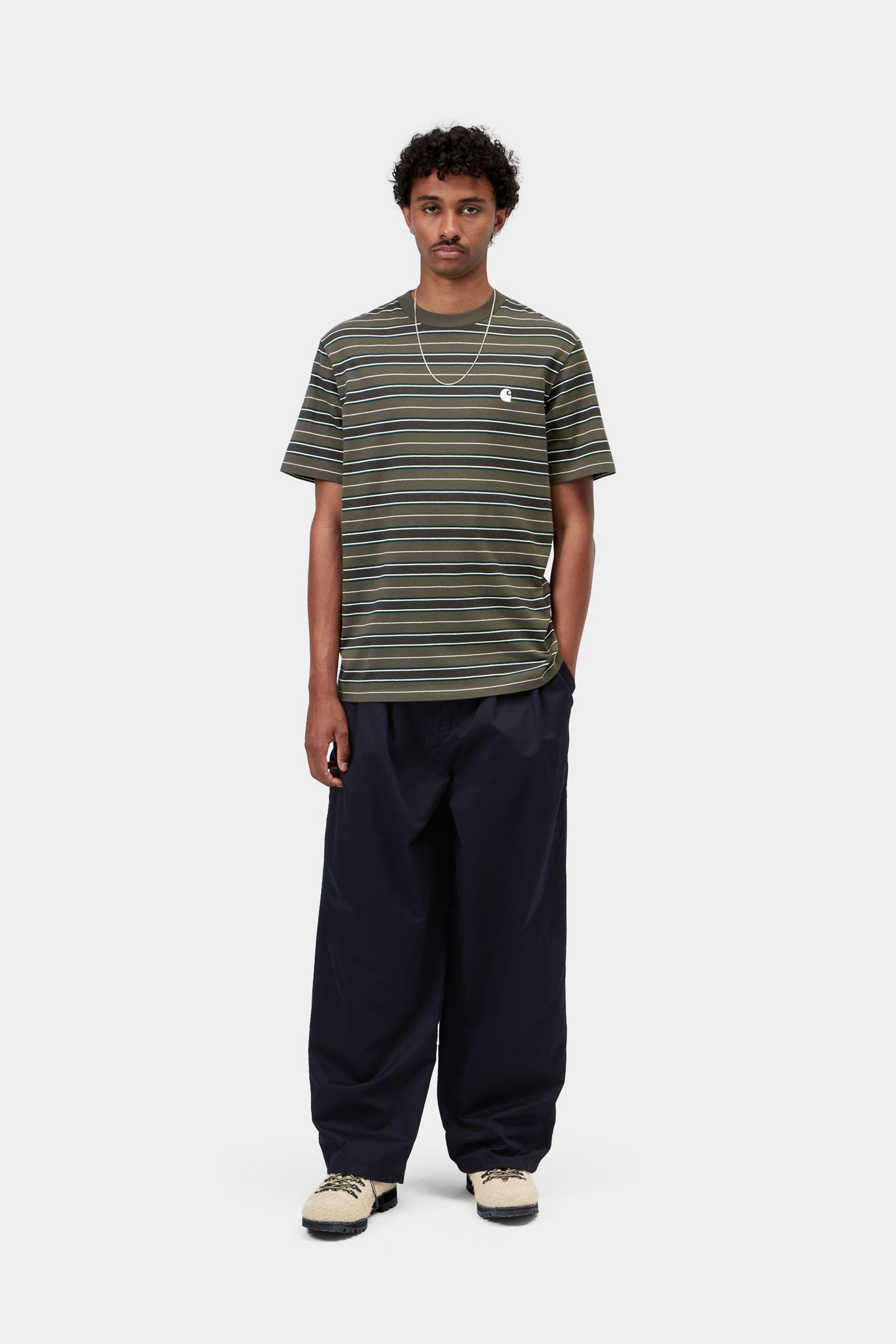 S/S Bronson T-Shirt - Bronson Stripe, Cypress