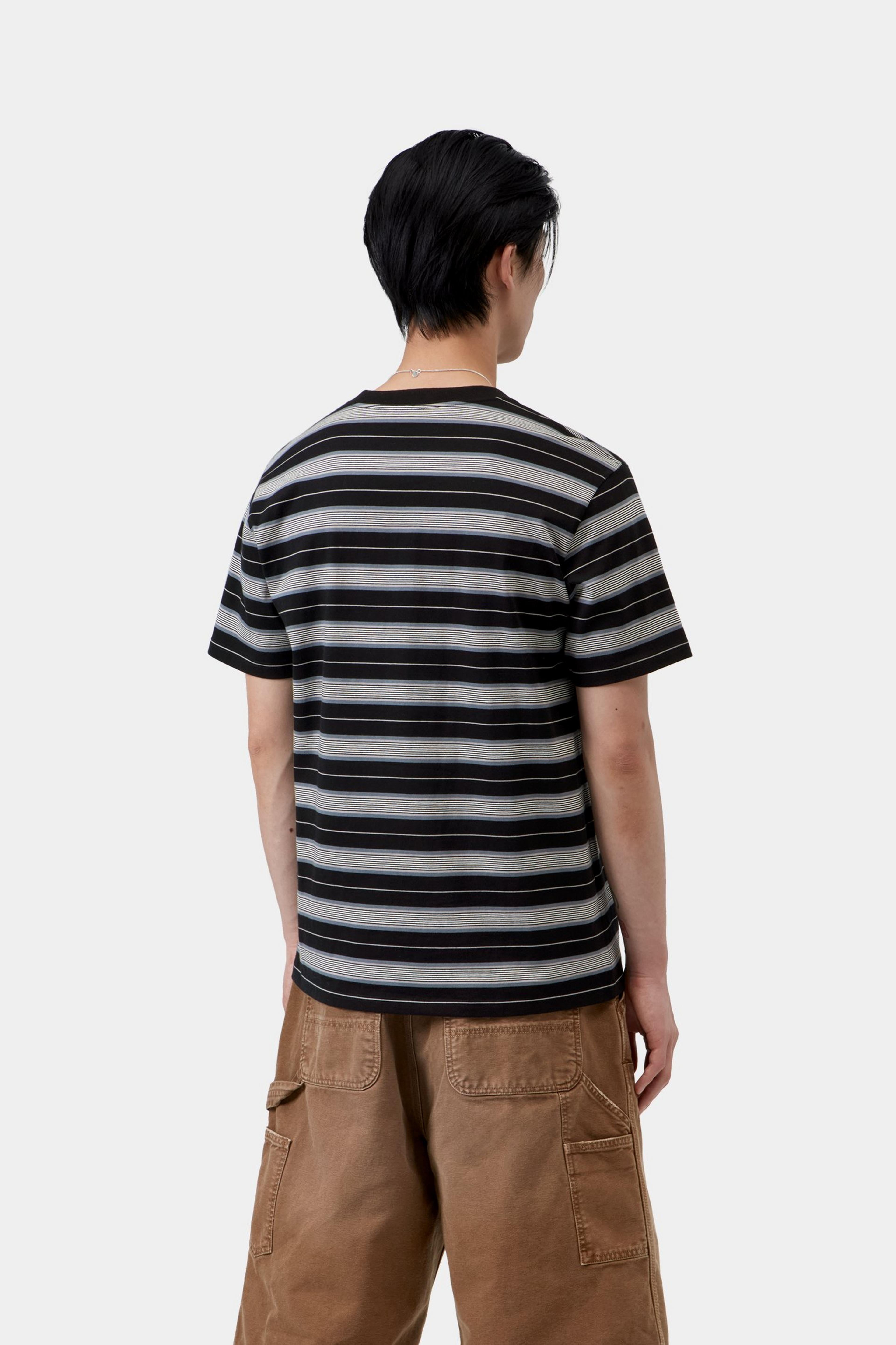 S/S Bronson T-Shirt - Bronson Stripe, Black
