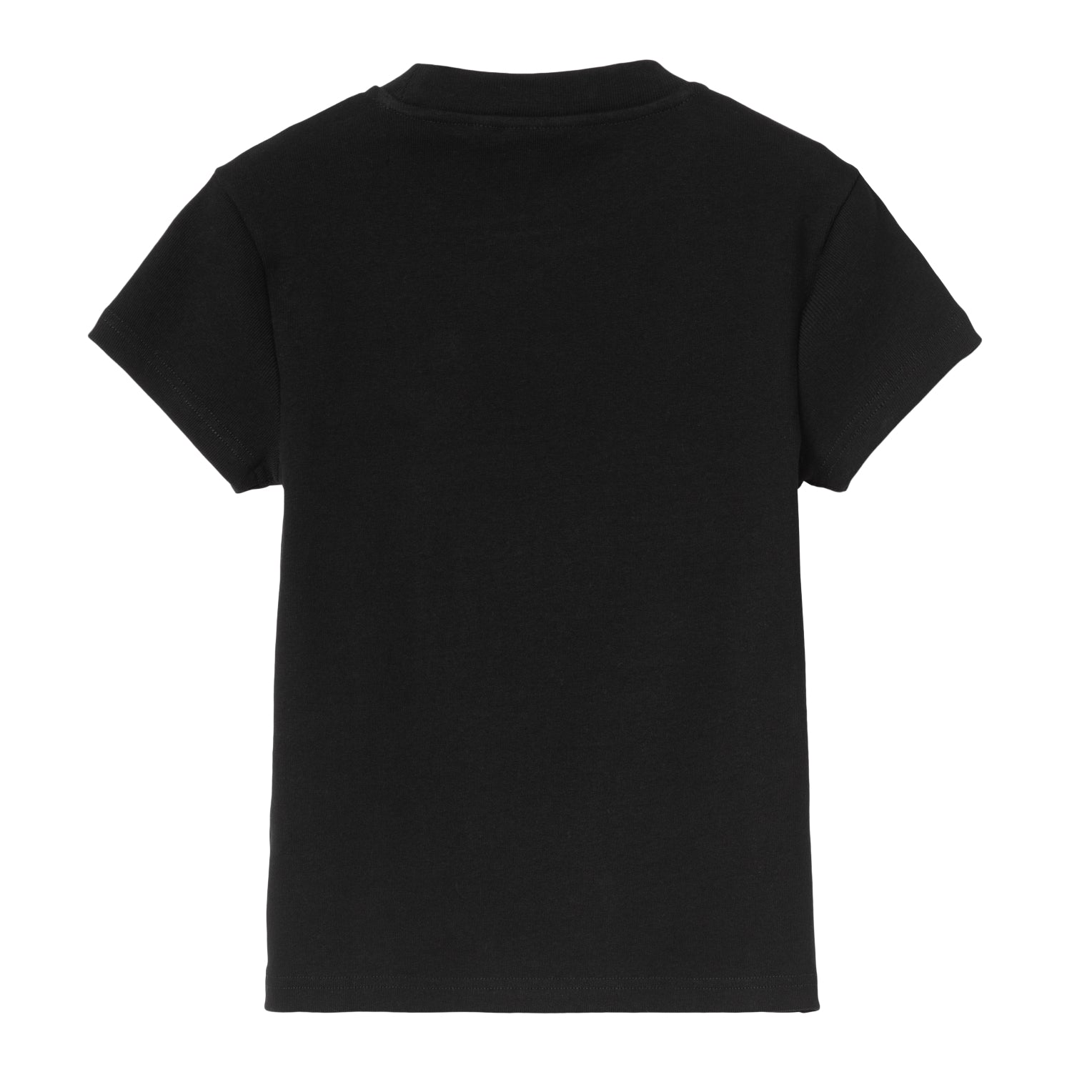 W' S/S Small Heart Patch T-Shirt - Black / Black