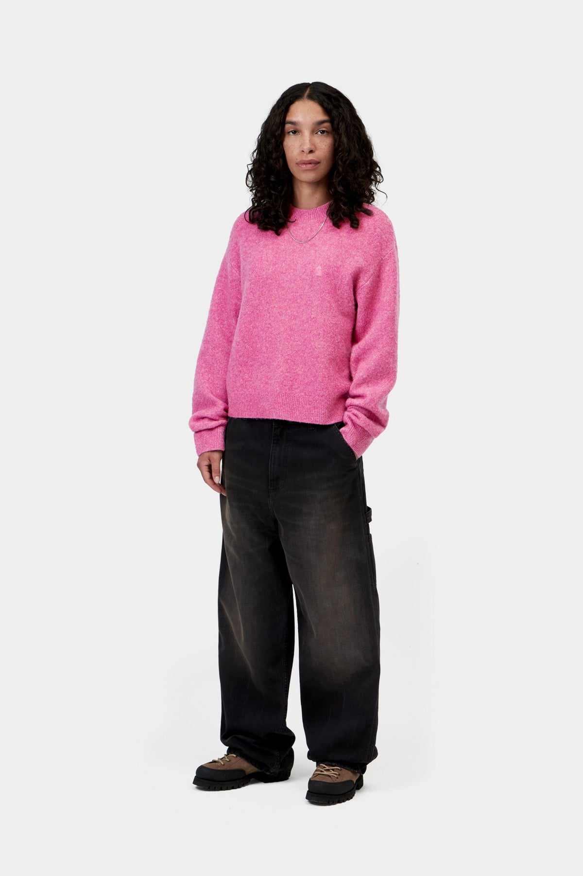 W’ Curtis Sweater - Tangled Hortensia