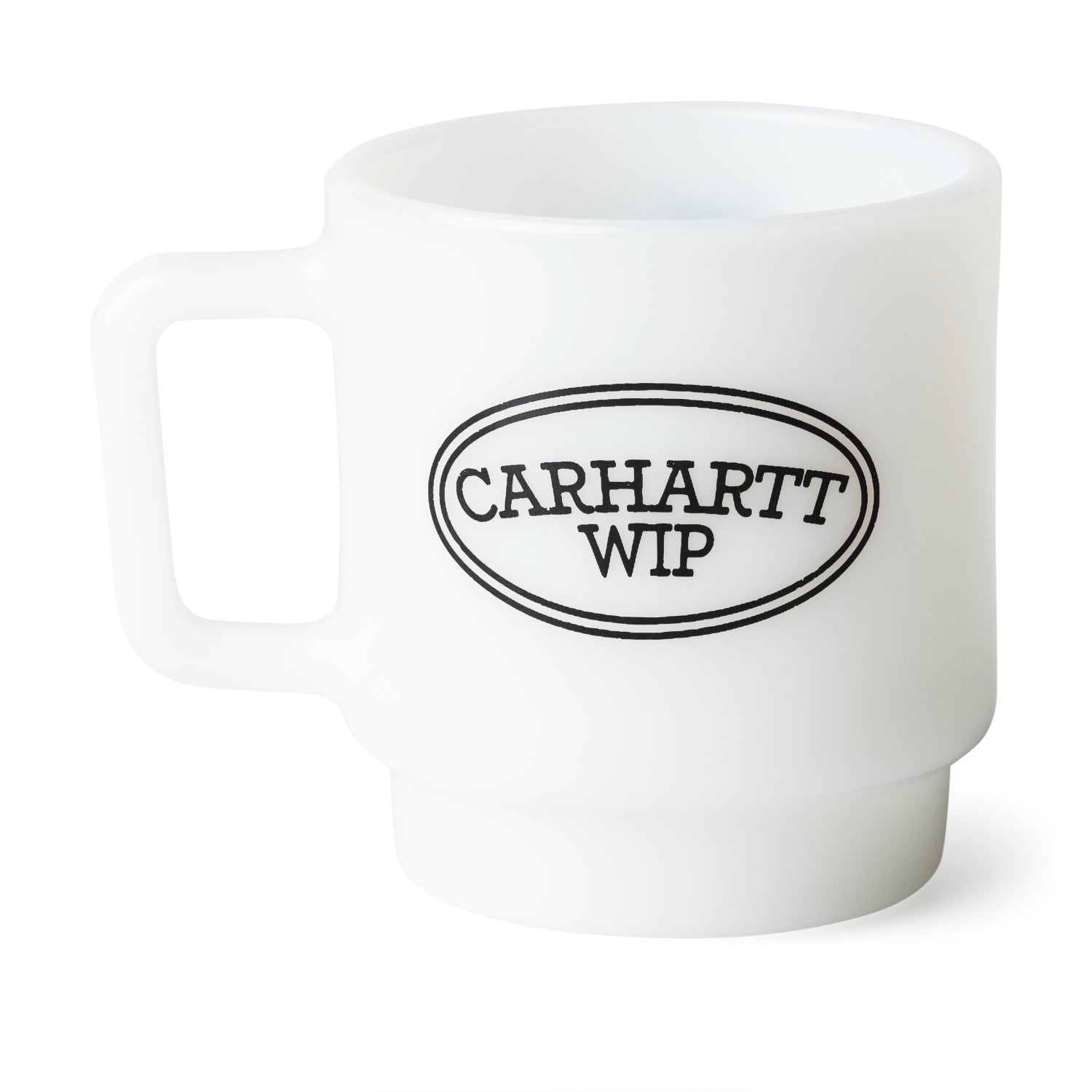 Hugging Cats Glass Mug - White