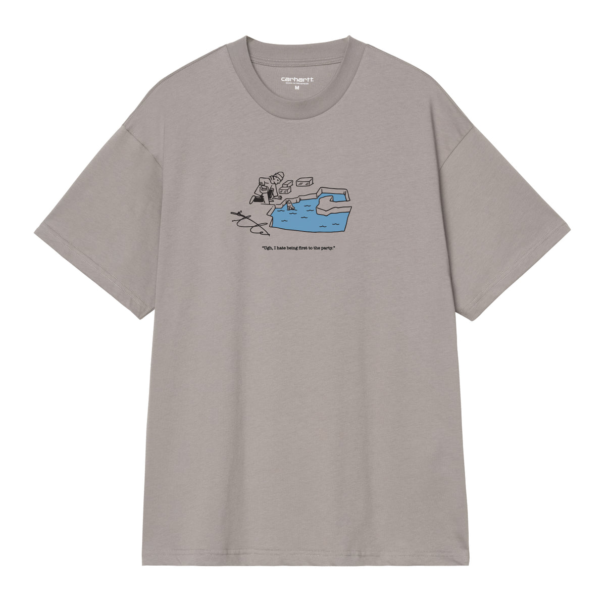 S/S Ice Fishing T-Shirt - Shady Grey
