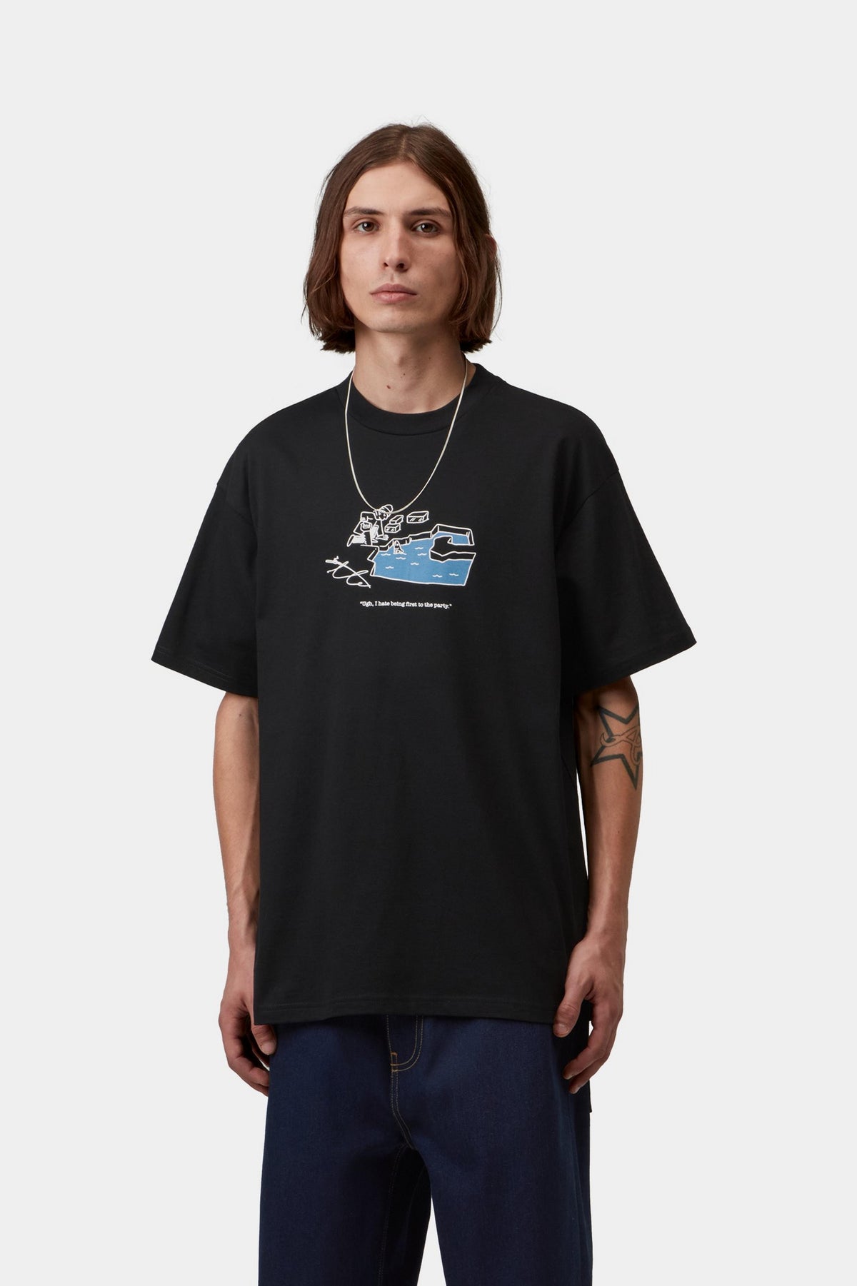 S/S Ice Fishing T-Shirt - Black
