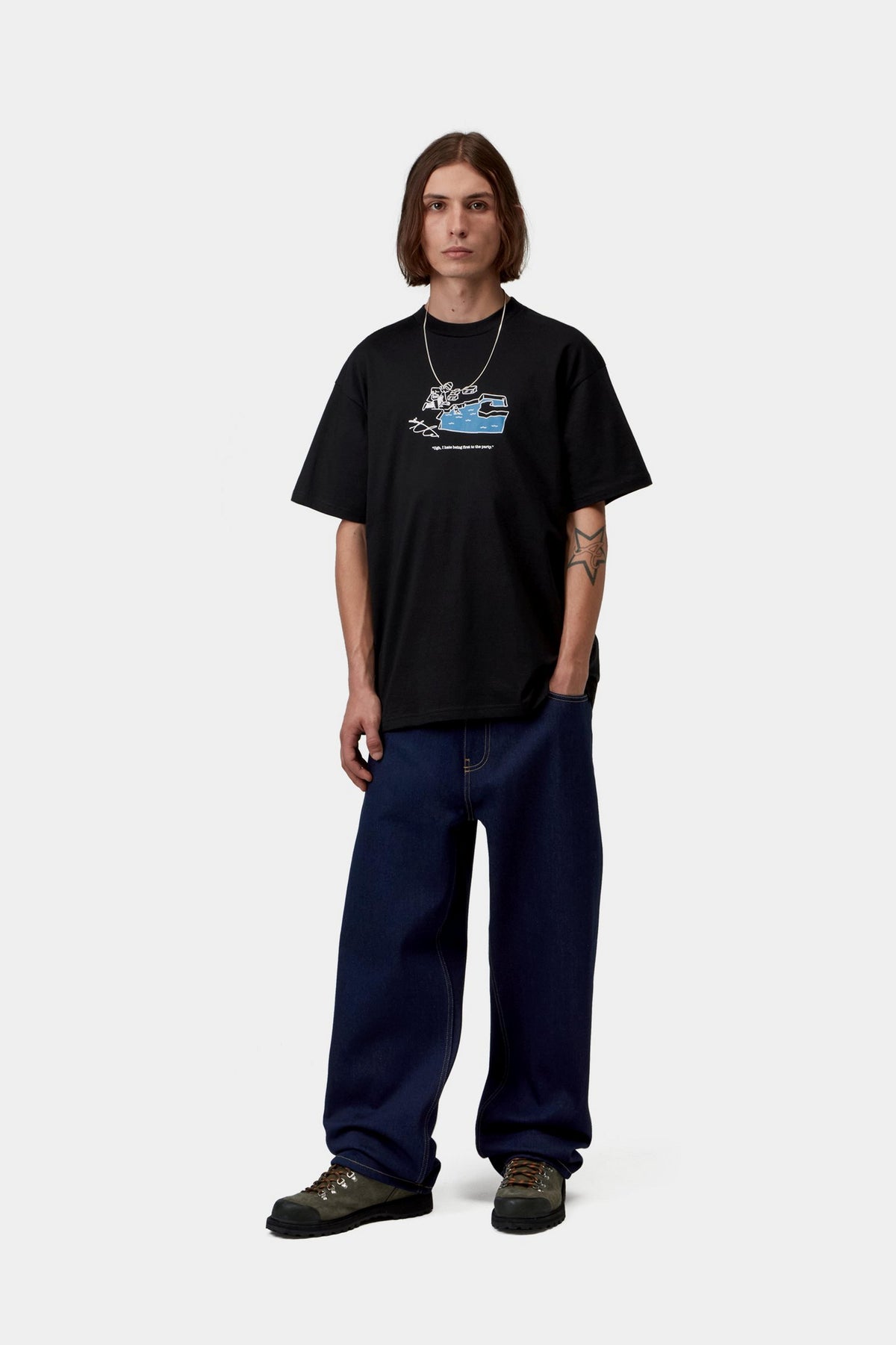 S/S Ice Fishing T-Shirt - Black