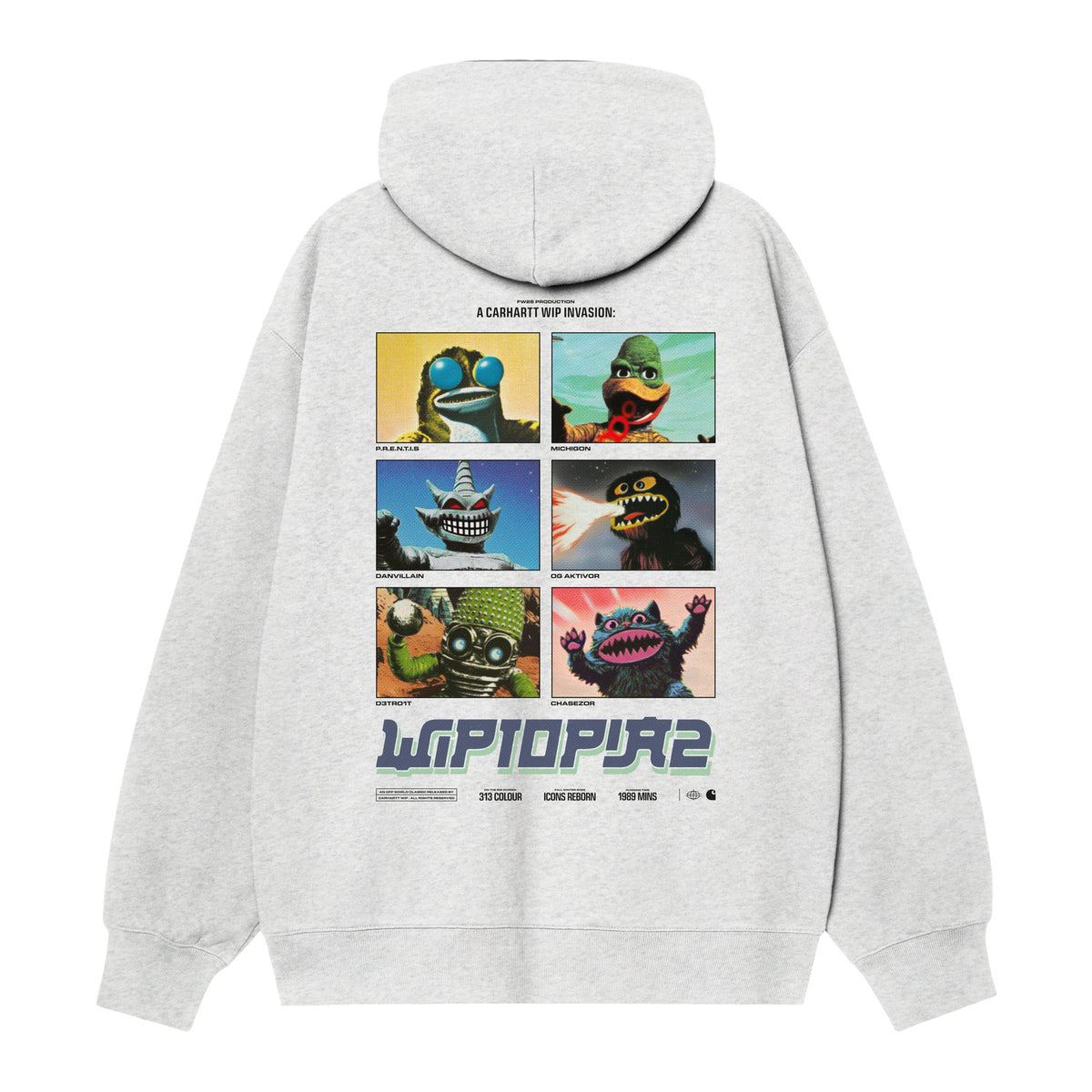 Hooded Wiptopia II Sweatshirt - Ash Heather