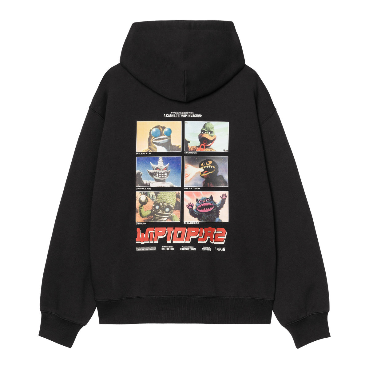 Hooded Wiptopia II Sweatshirt - Black