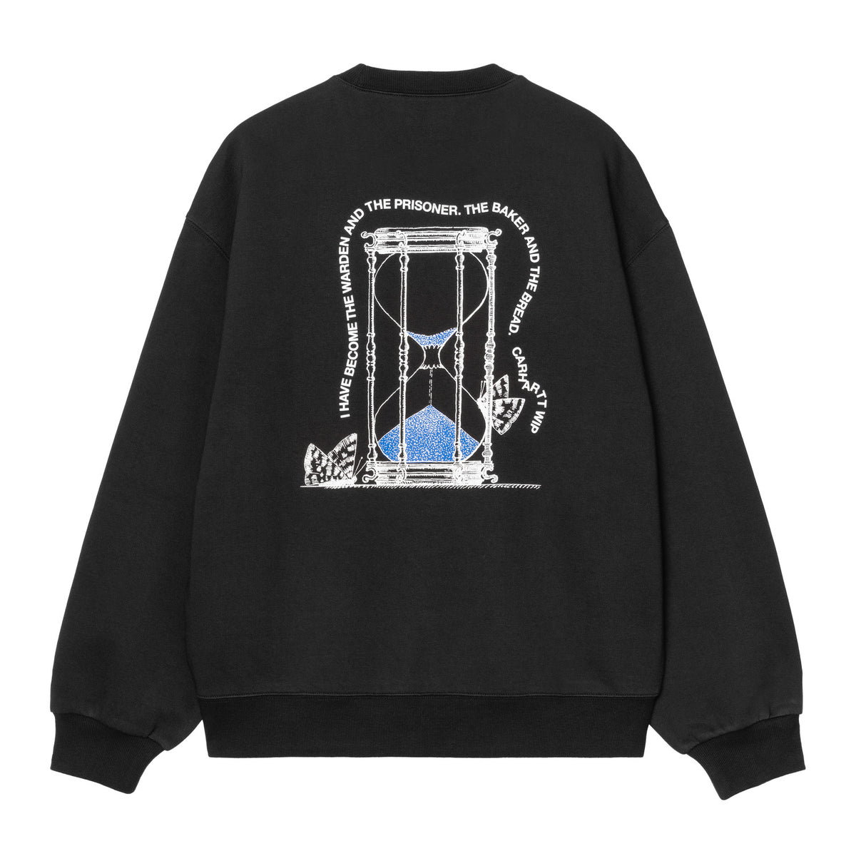 Hourglass Sweatshirt - Black stone washed