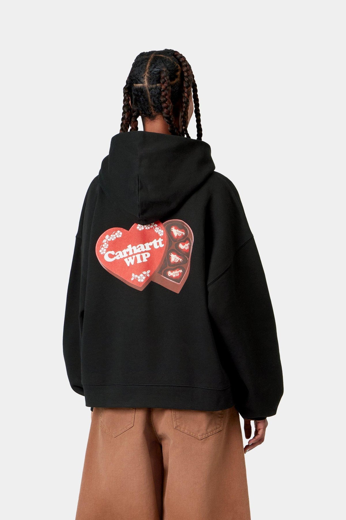 W' Hooded Hartt Case Sweatshirt - Black