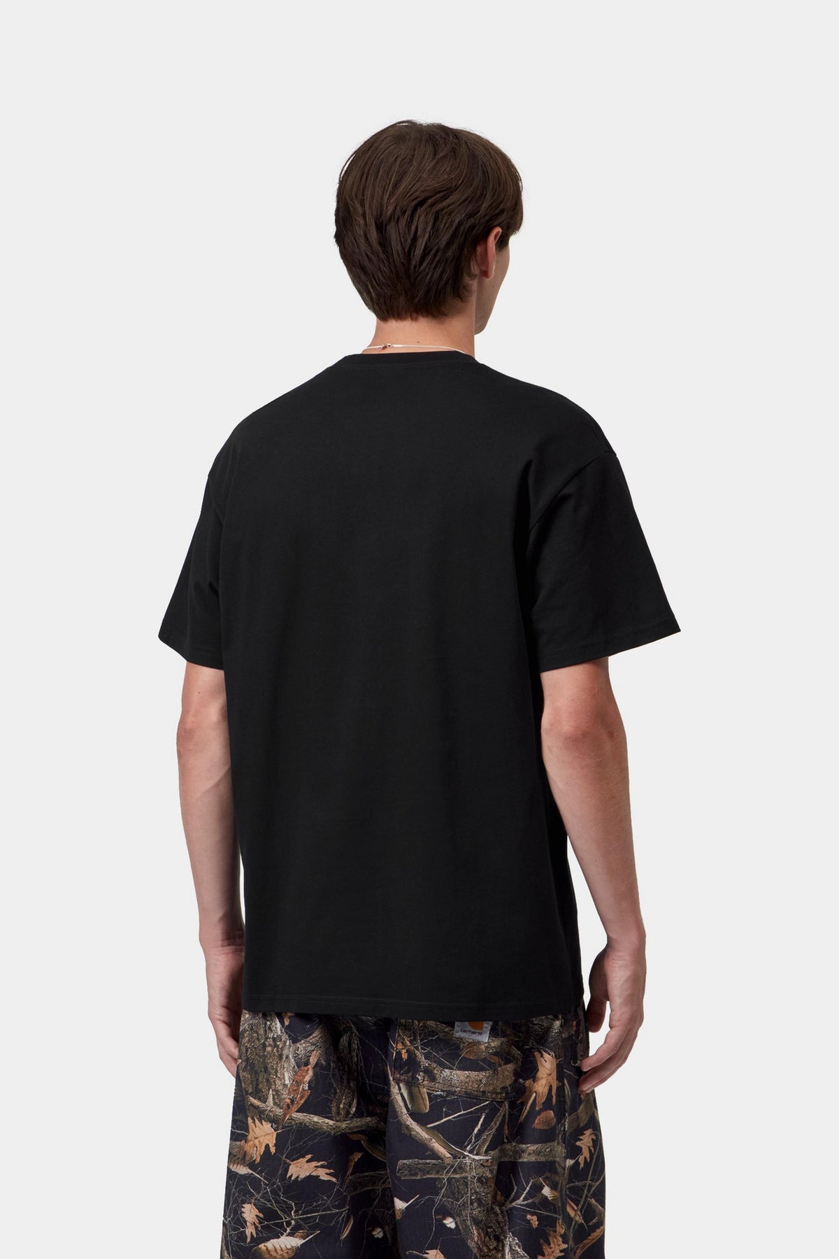 S/S Ribbon Script T-Shirt - Black