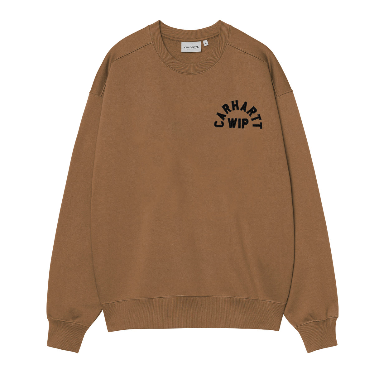 Arch Script Sweatshirt - WIP H Brown / Black stone washed