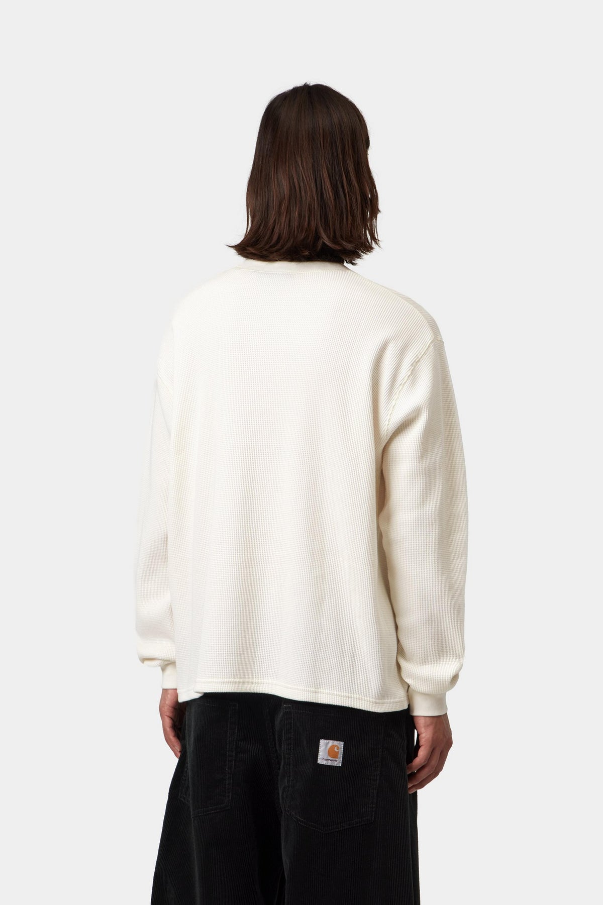 L/S Blackletter Waffle T-Shirt - Wax / Black