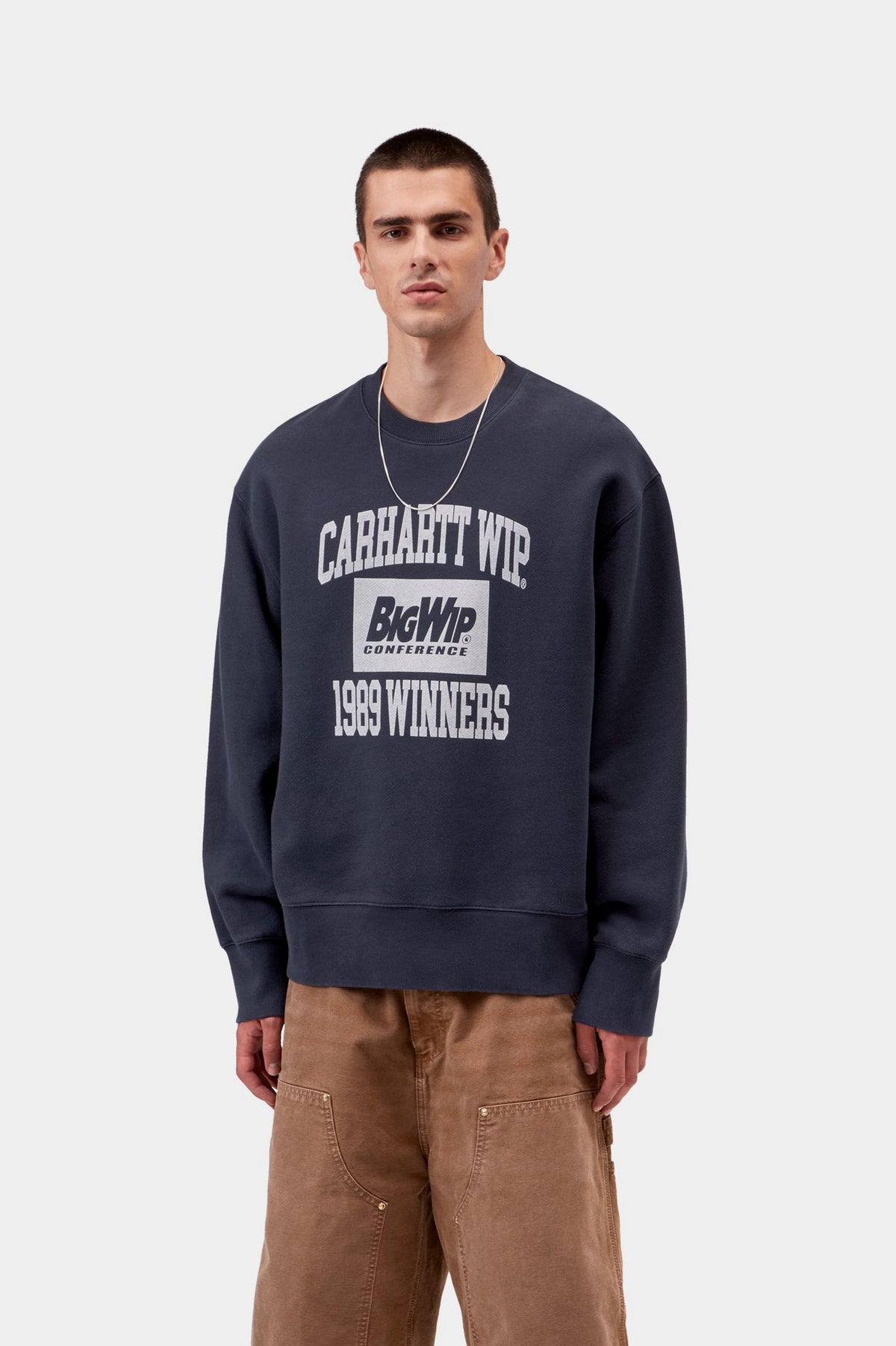 1989 Winners Sweat - Dark Navy, Heavy stone wash