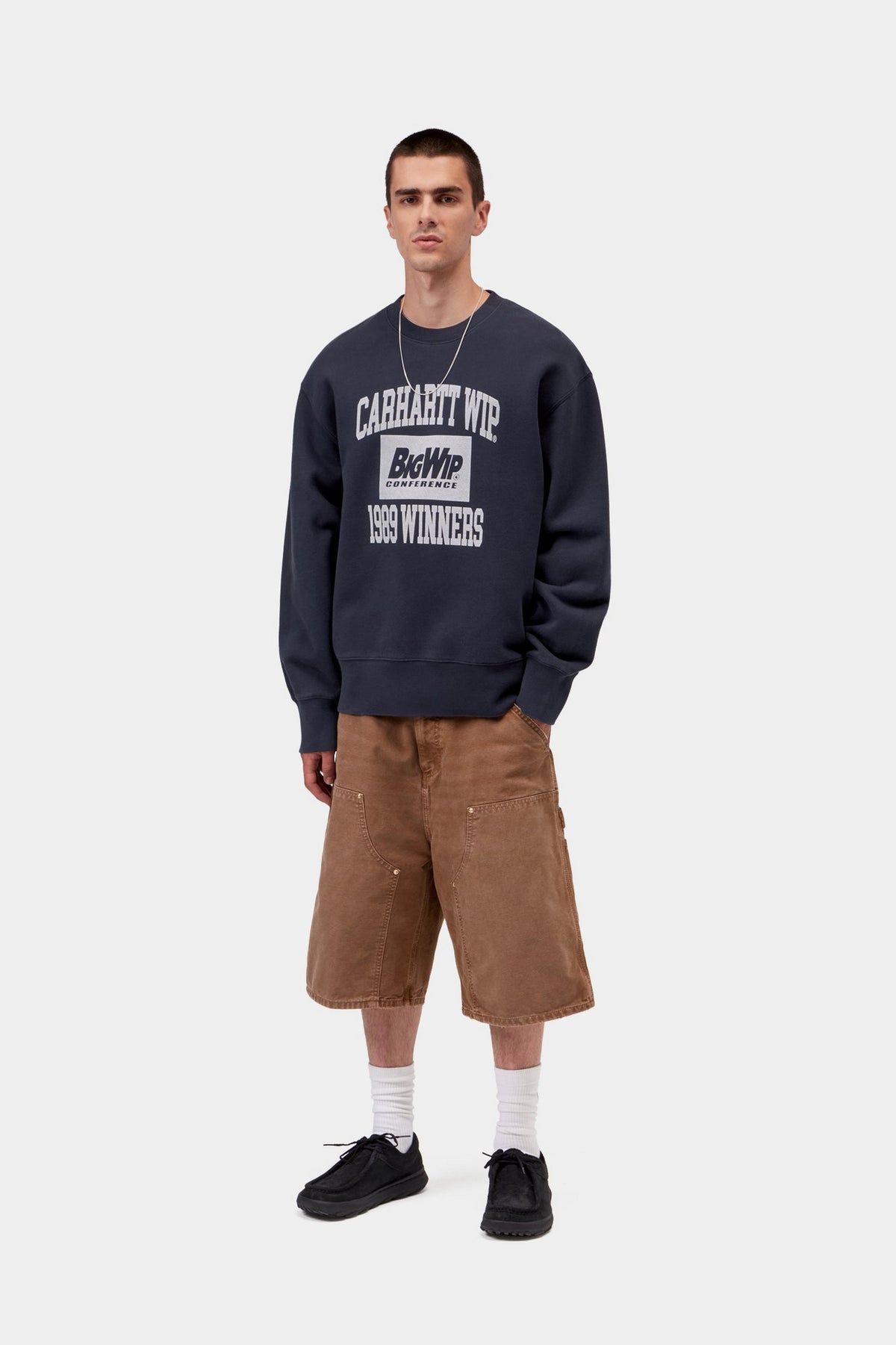 1989 Winners Sweat - Dark Navy, Heavy stone wash