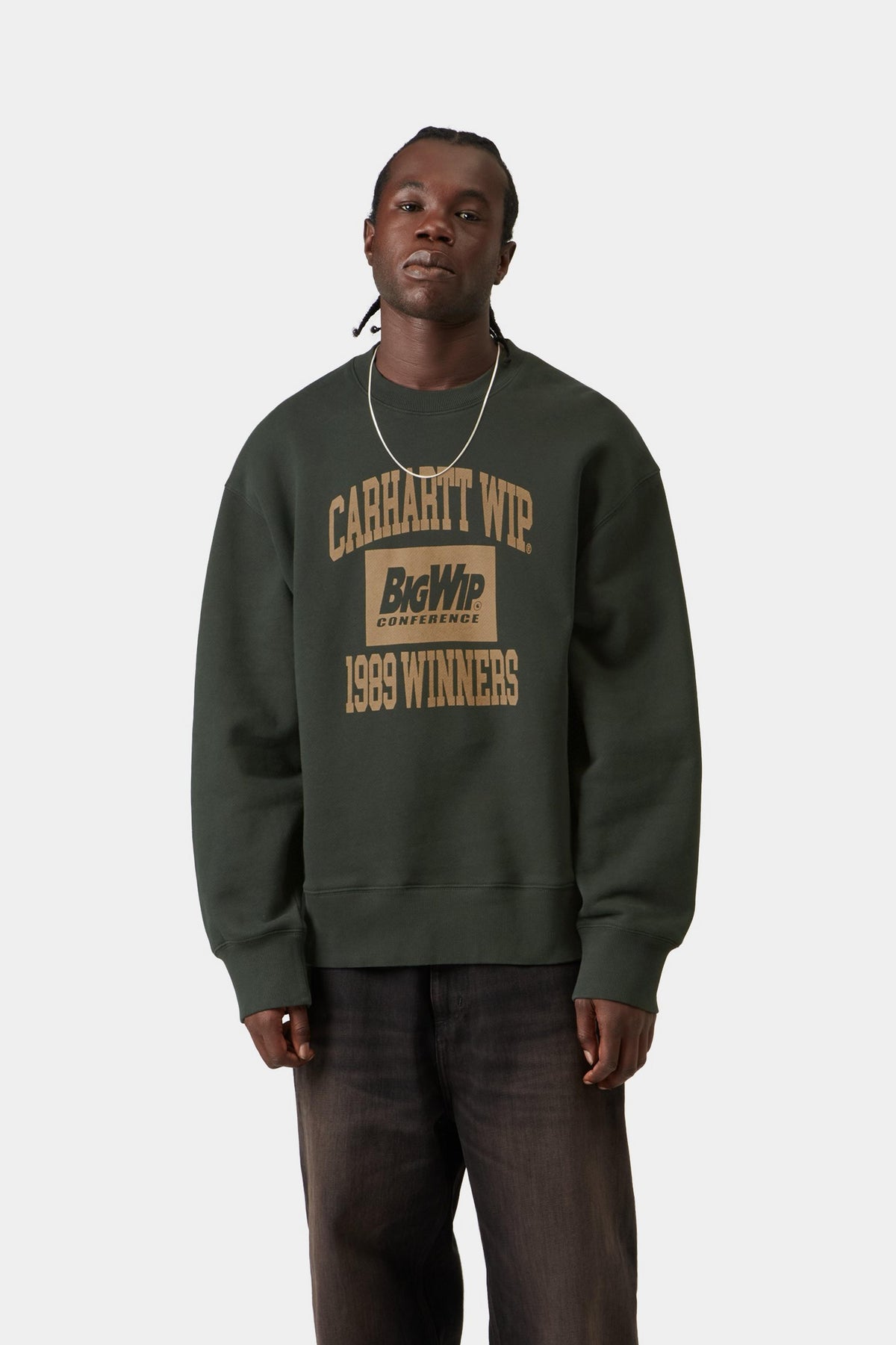 1989 Winners Sweat - Raven, Heavy stone wash