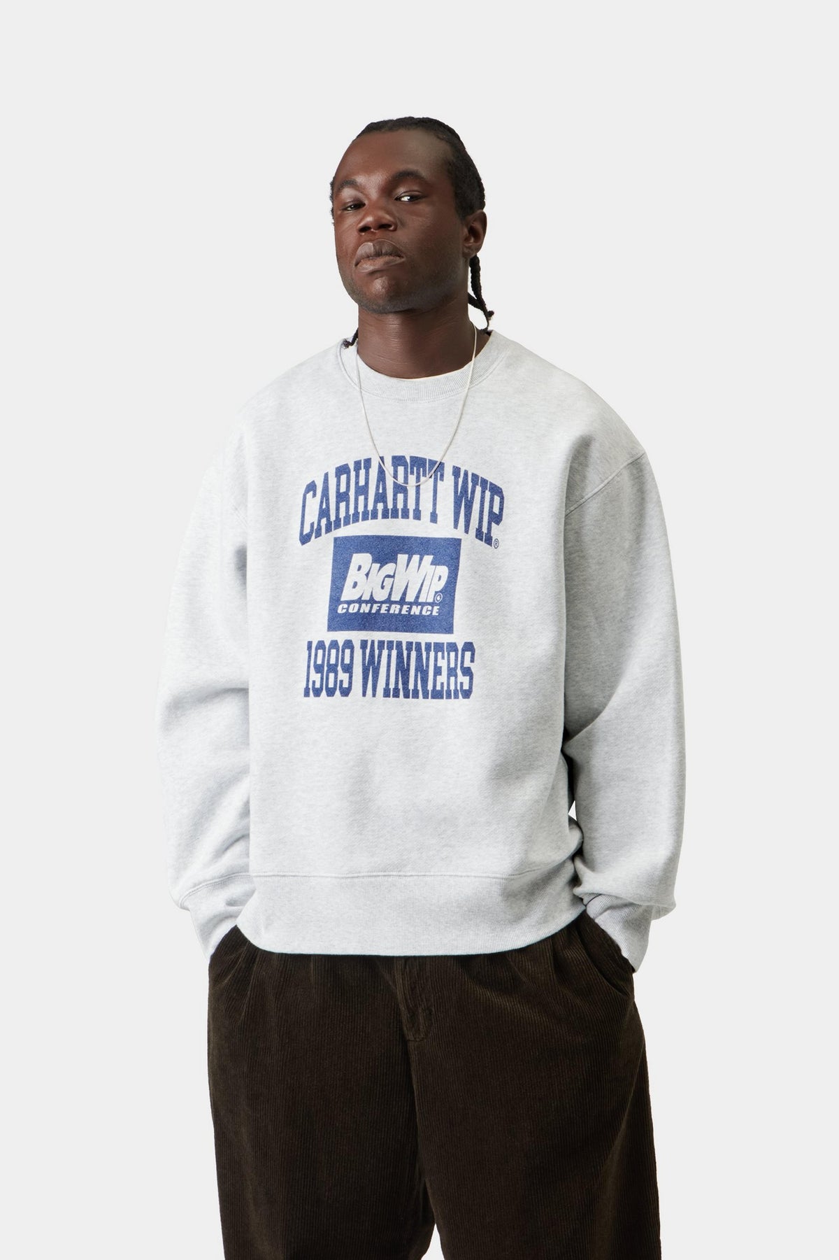 1989 Winners Sweat - Ash Heather, Heavy stone wash