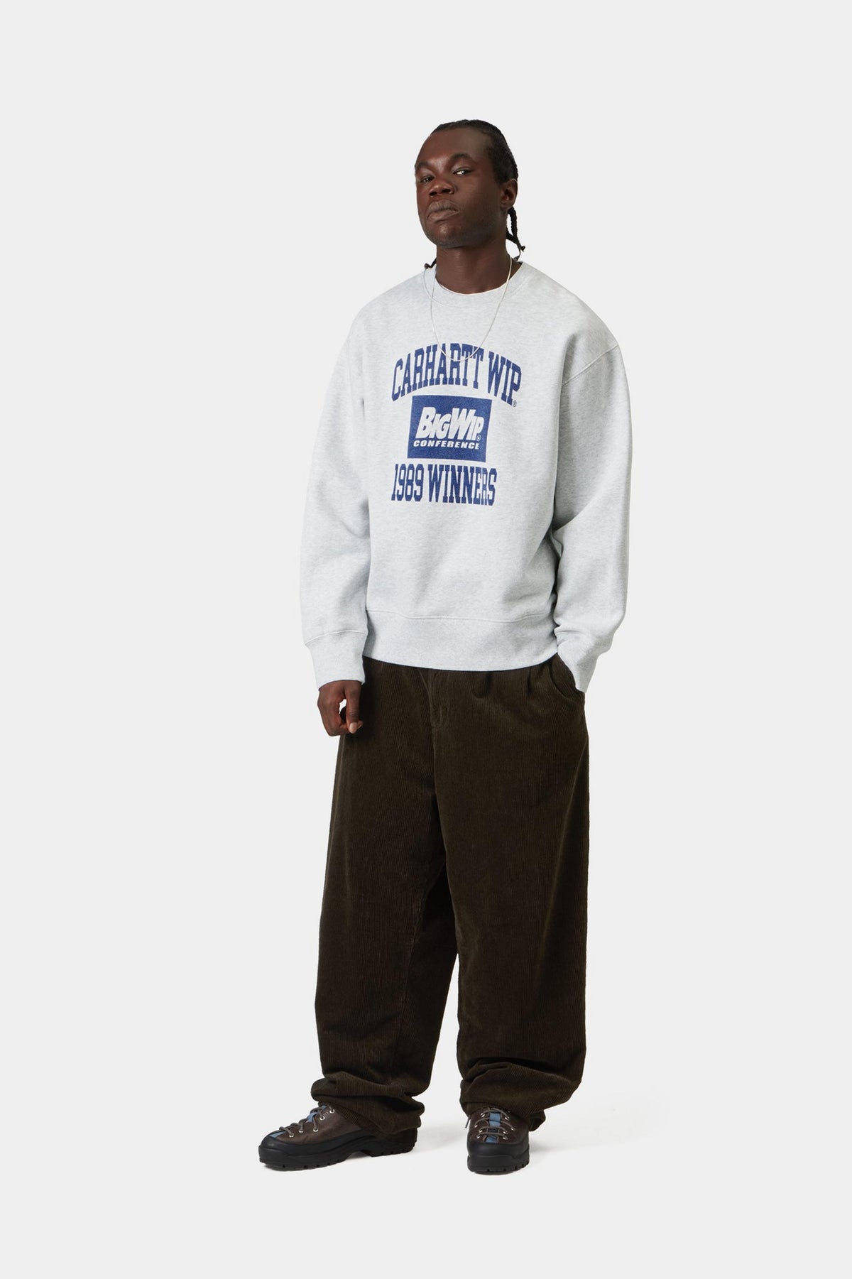 1989 Winners Sweat - Ash Heather, Heavy stone wash